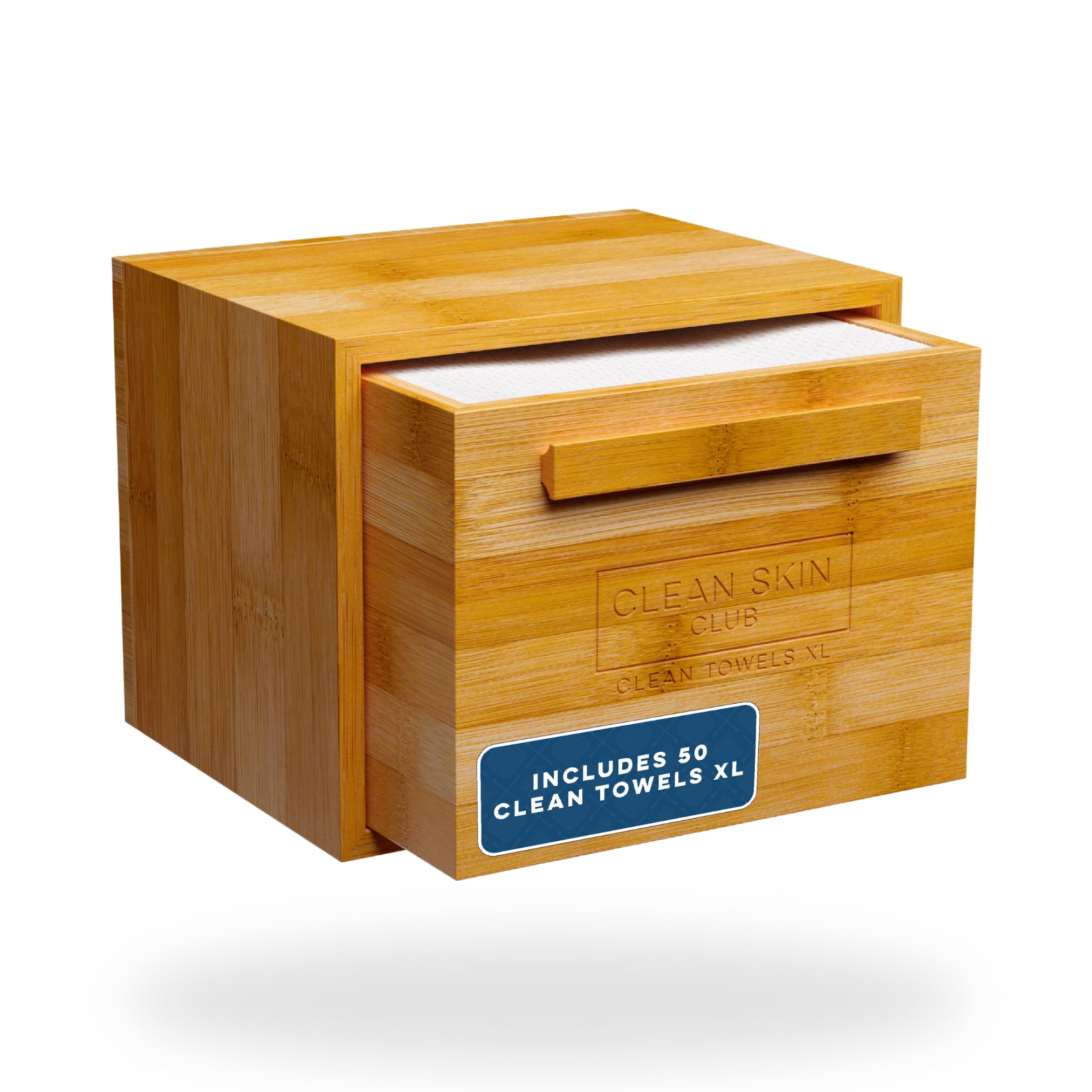 Clean Skin Club Luxe Bamboo Box with Drawer & Towels XL