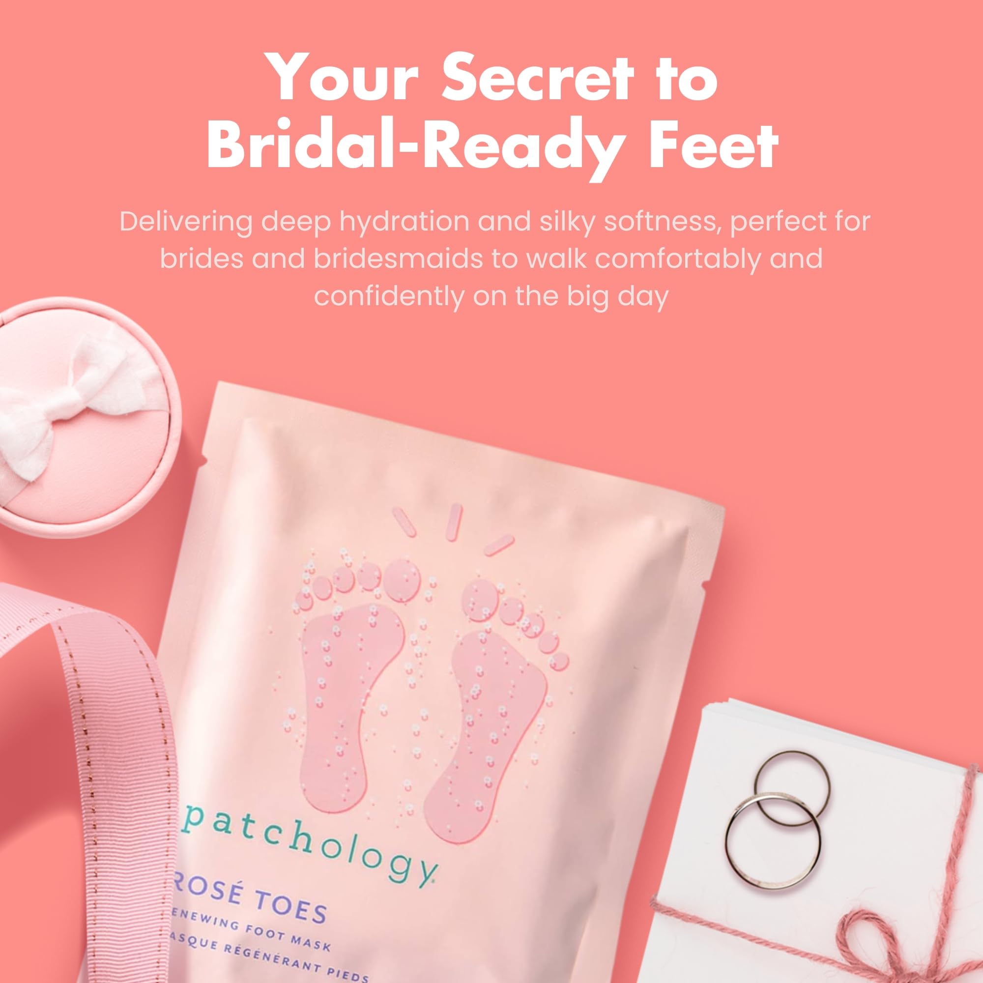 Patchology Rosé Toes Moisturizing Foot Mask