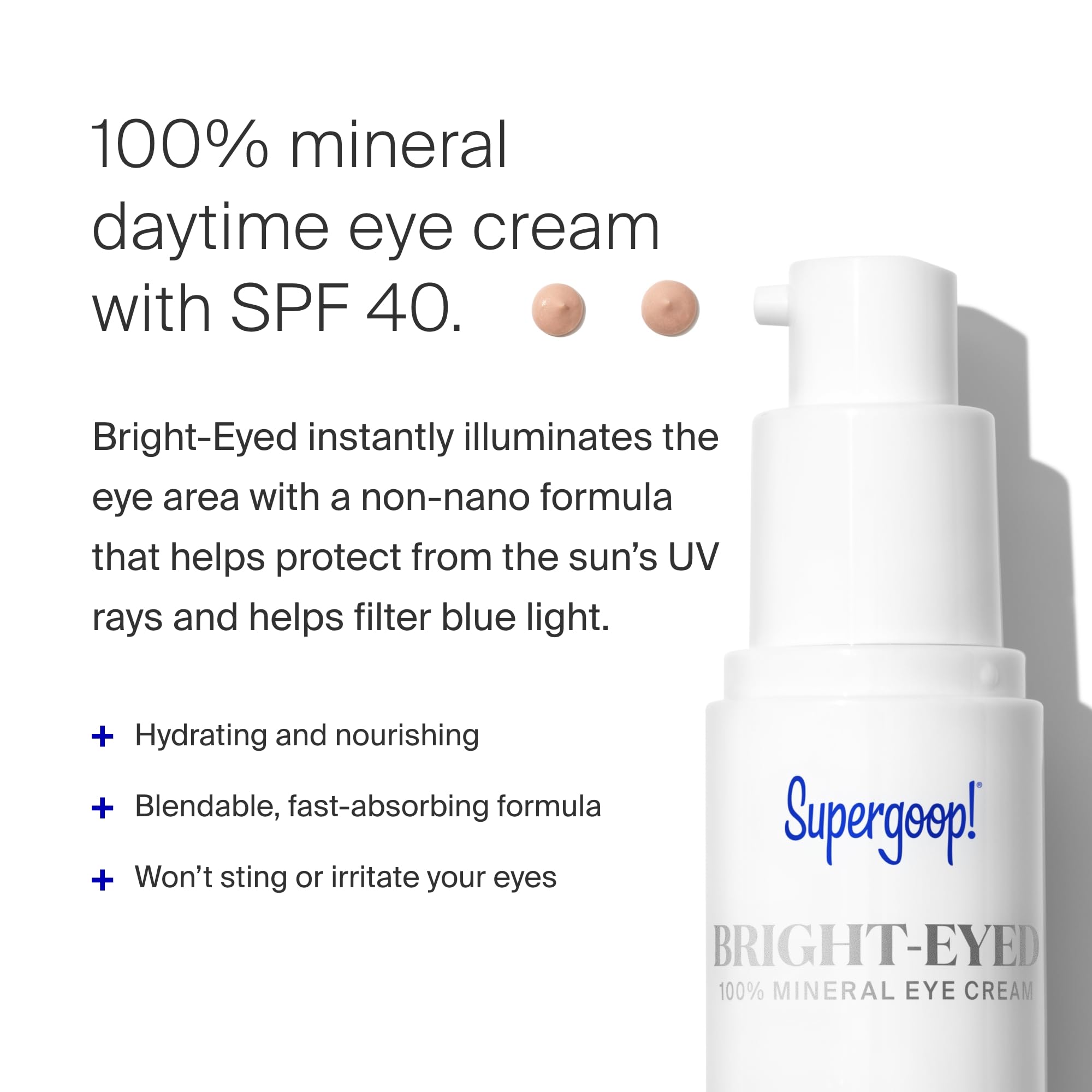 Supergoop! Bright-Eyed 100% Mineral Eye Cream SPF 40