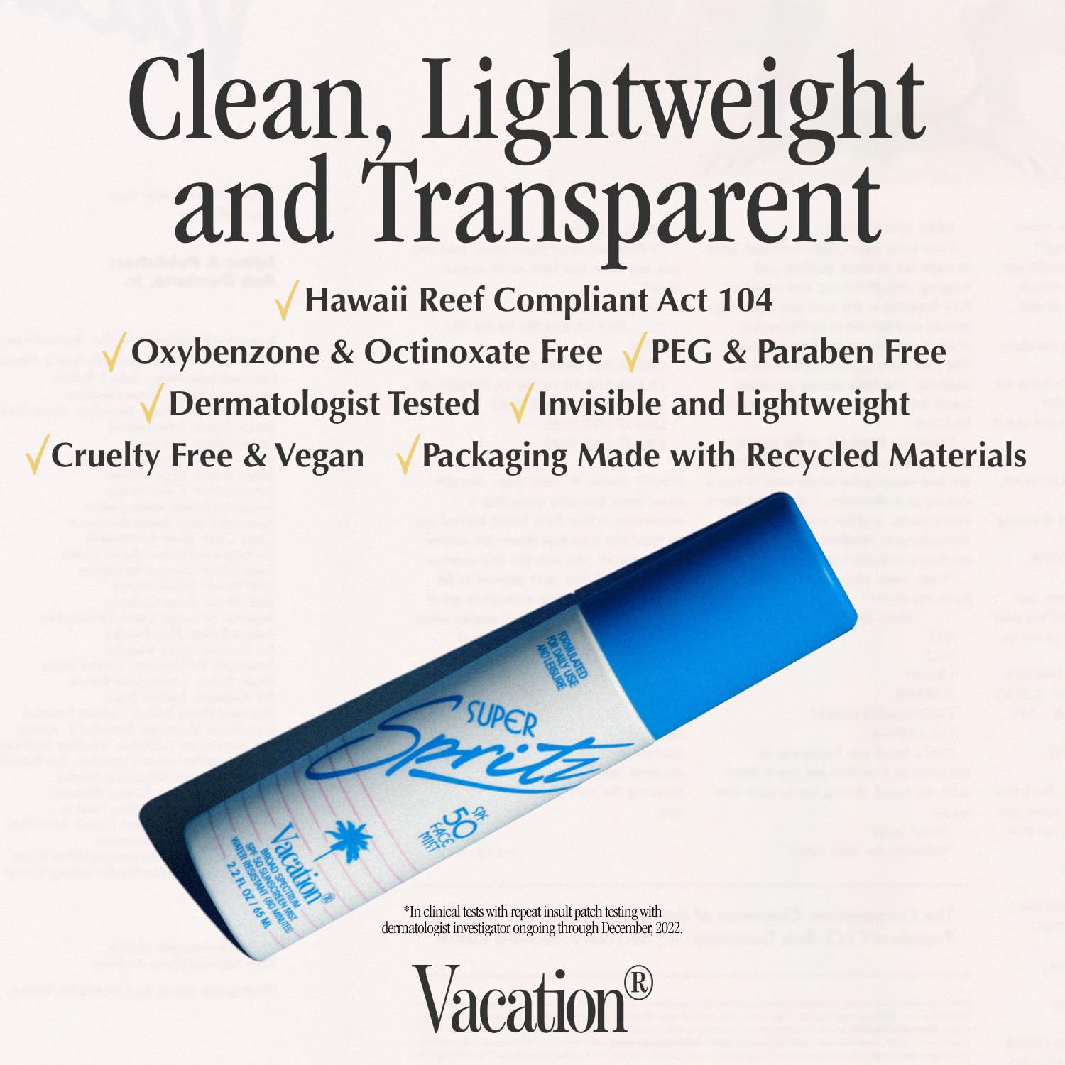 Vacation Super Spritz SPF 50 Face Mist & Air Freshener Bundle