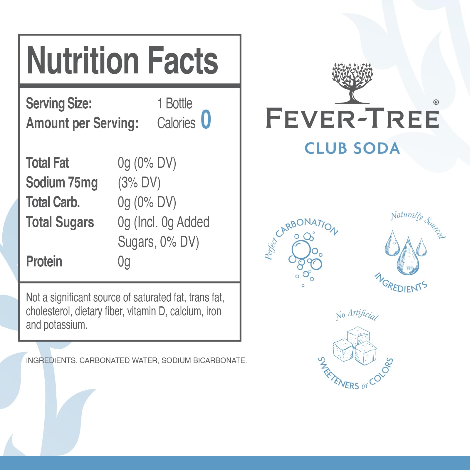 Fever-Tree Club Soda - Premium Quality Mixer Pack of 8