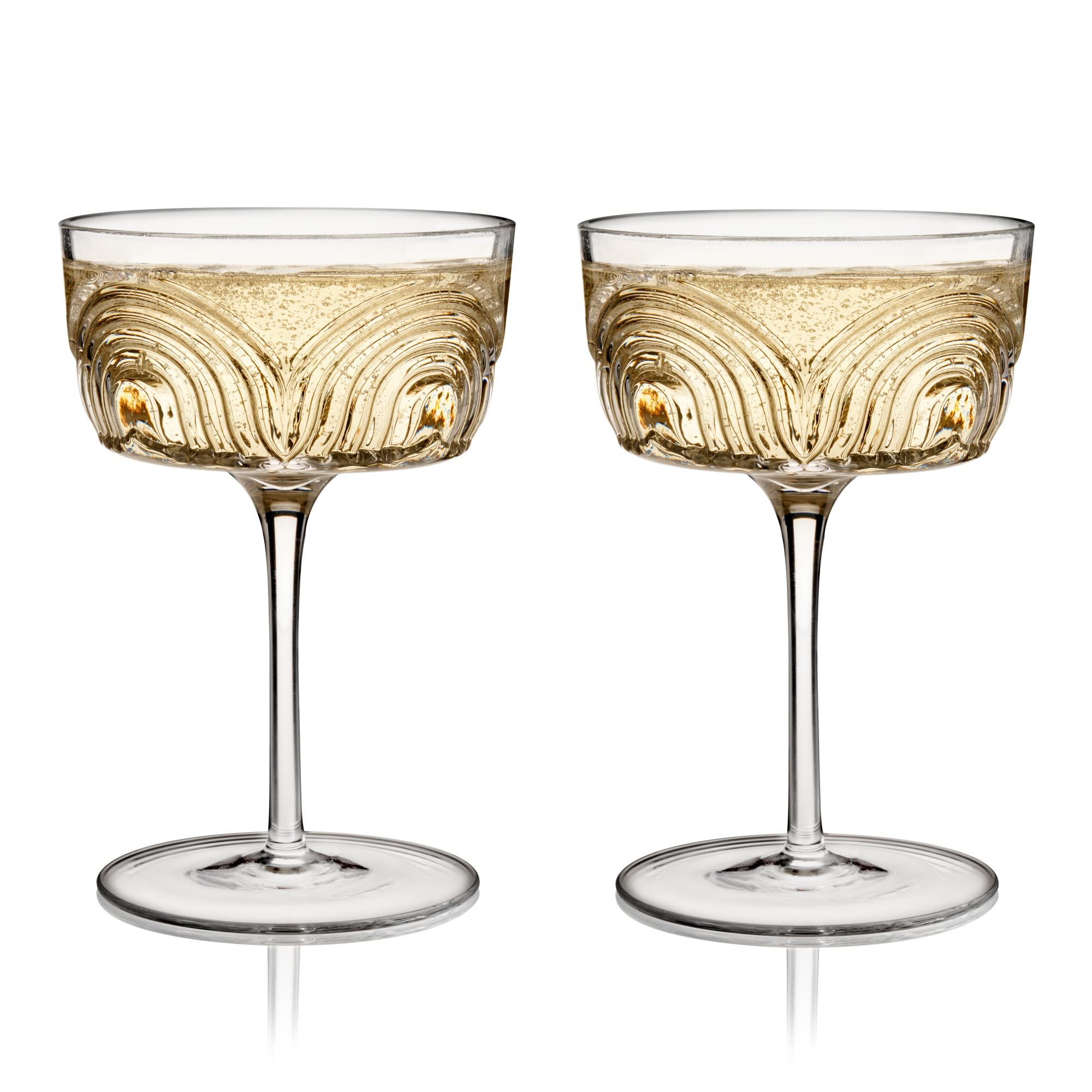 Viski Beau Cocktail Coupe Glasses Set of 2