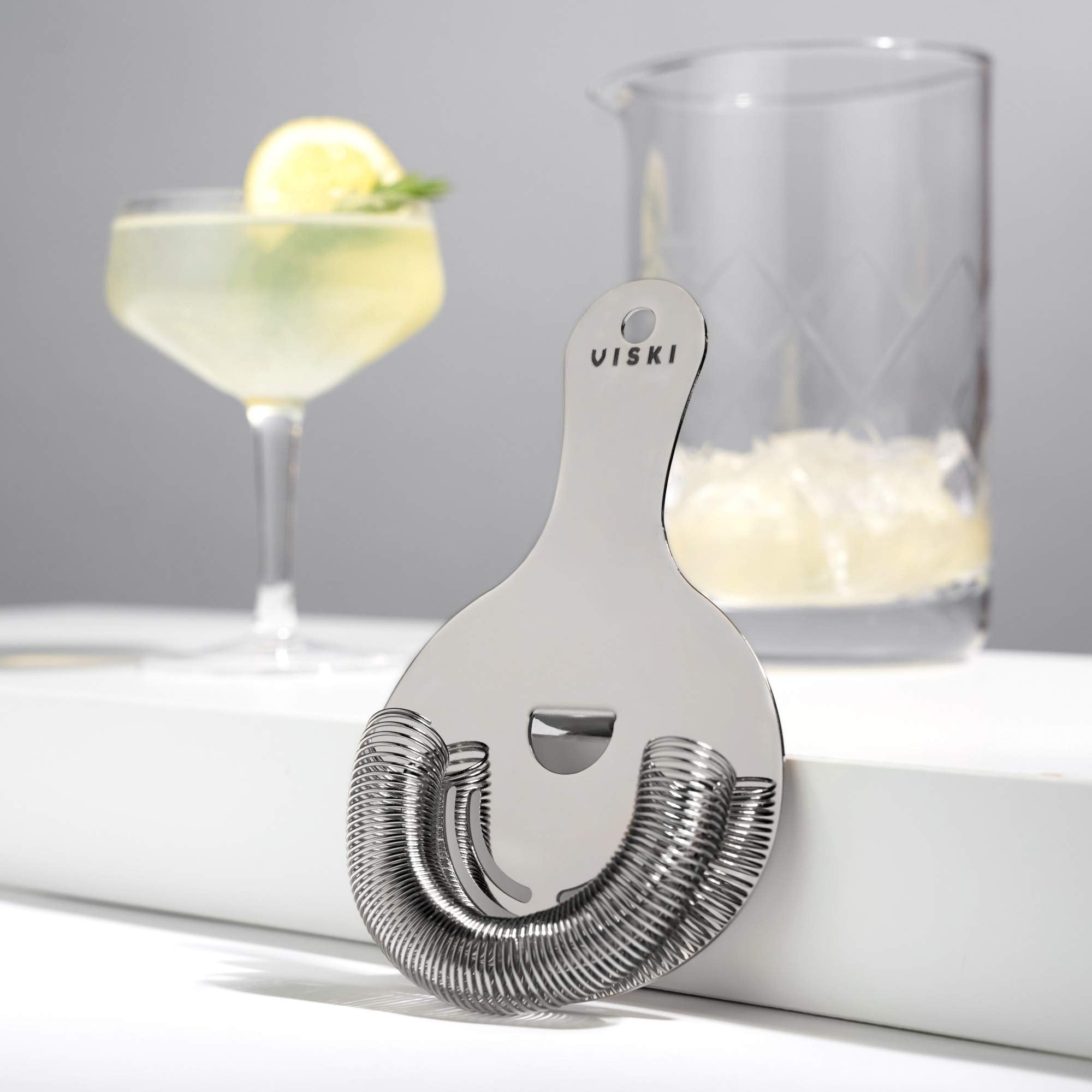 Viski Hawthorne and Bartending Strainer