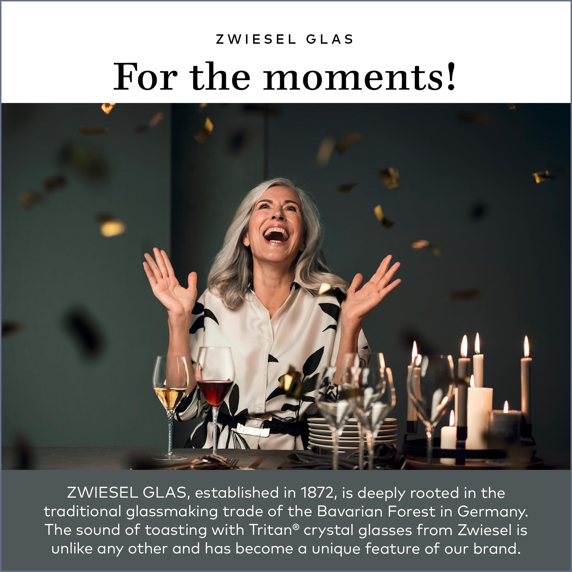 ZWIESEL GLAS Pure Burgundy Red Wine Glass (Set of 6), Graceful Burgundy Glasses for Red Wine, Dishwasher-Safe Tritan Crystal Glasses, Made in Germany (23 Ounce)