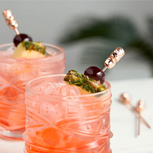 Viski Copper Tiki Cocktail Picks - Set of 4