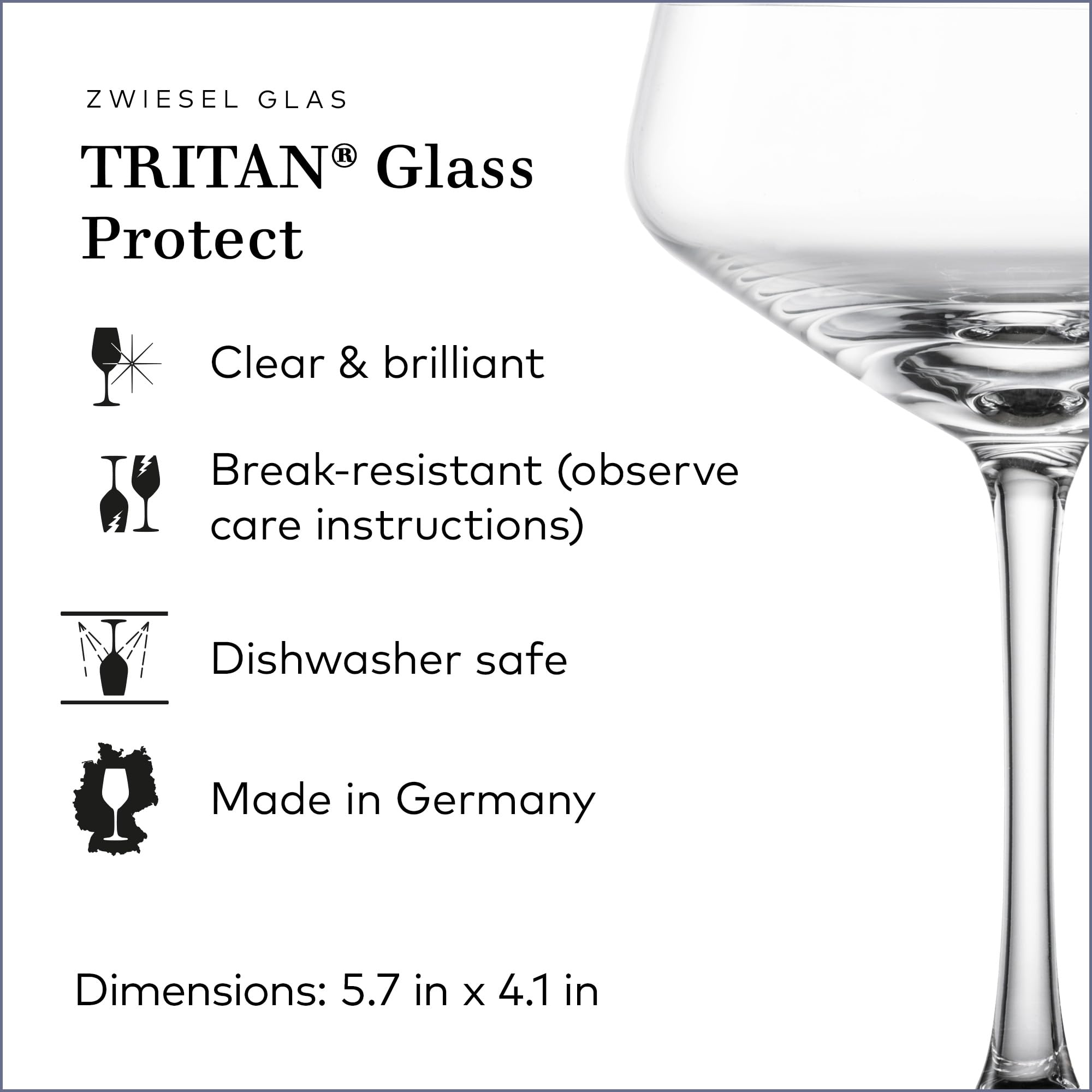Zwiesel Glas Echo Coup Cocktail Glass (Set of 4)