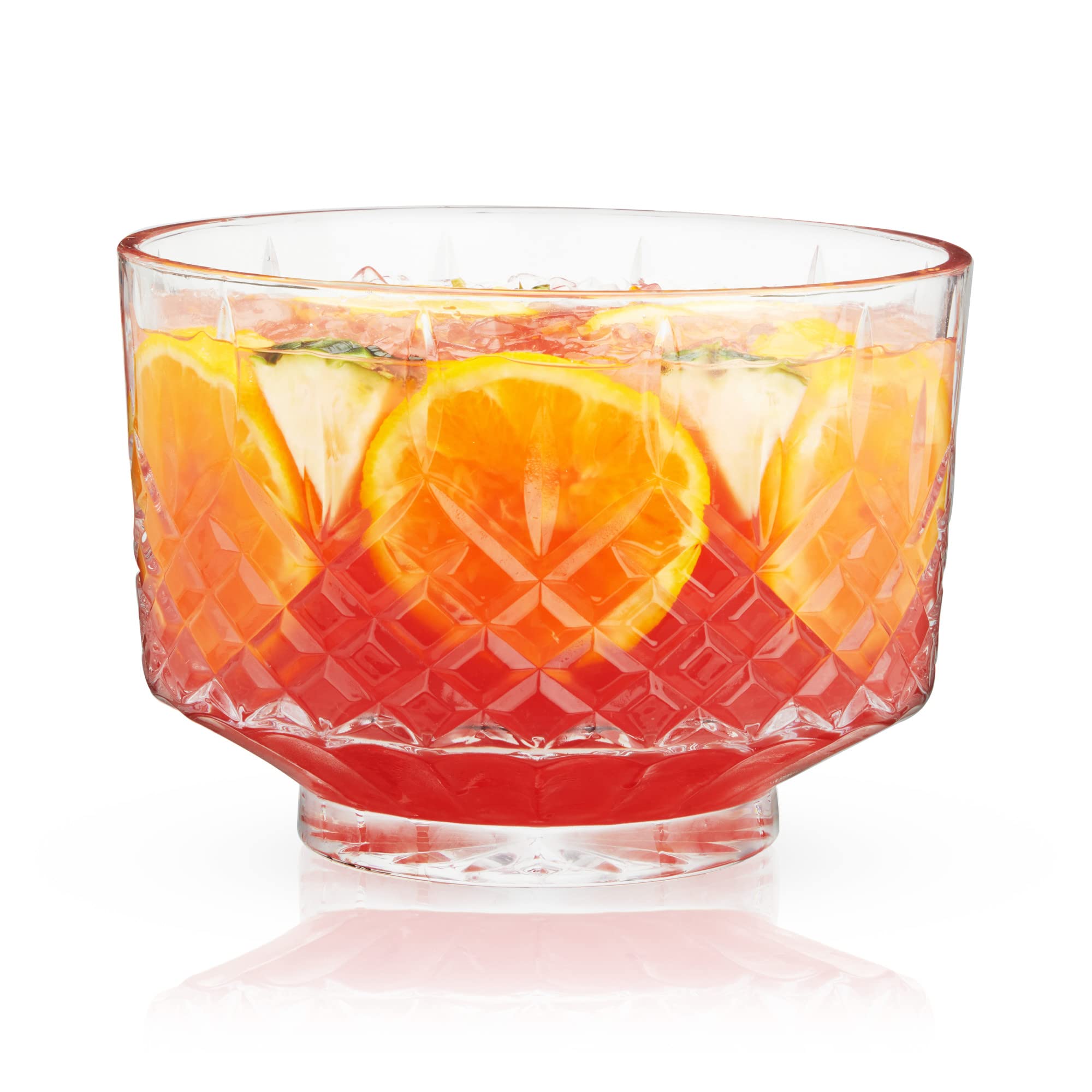 Viski Admiral Crystal Punch Bowl