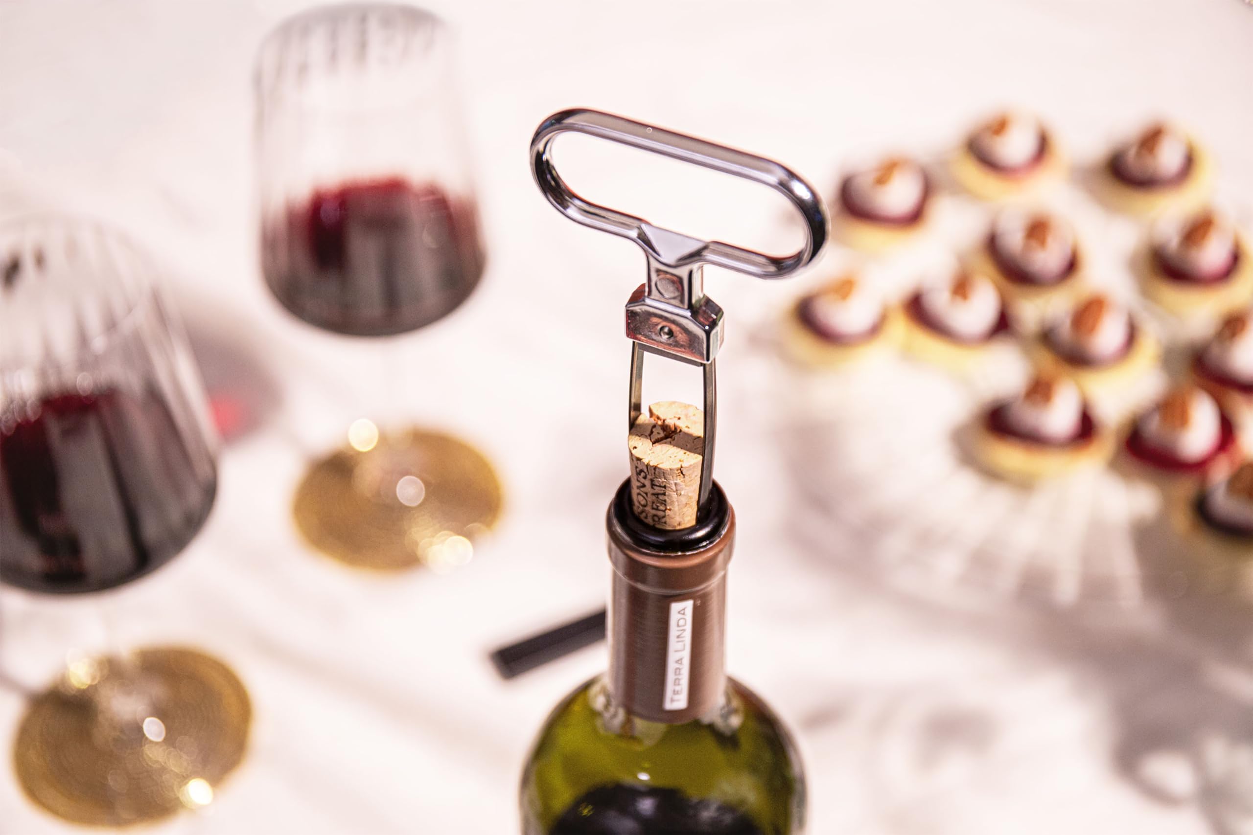 Vacu Vin Cork Puller – Two-Prong Wine Bottle Opener for Fragile & Aged Corks
