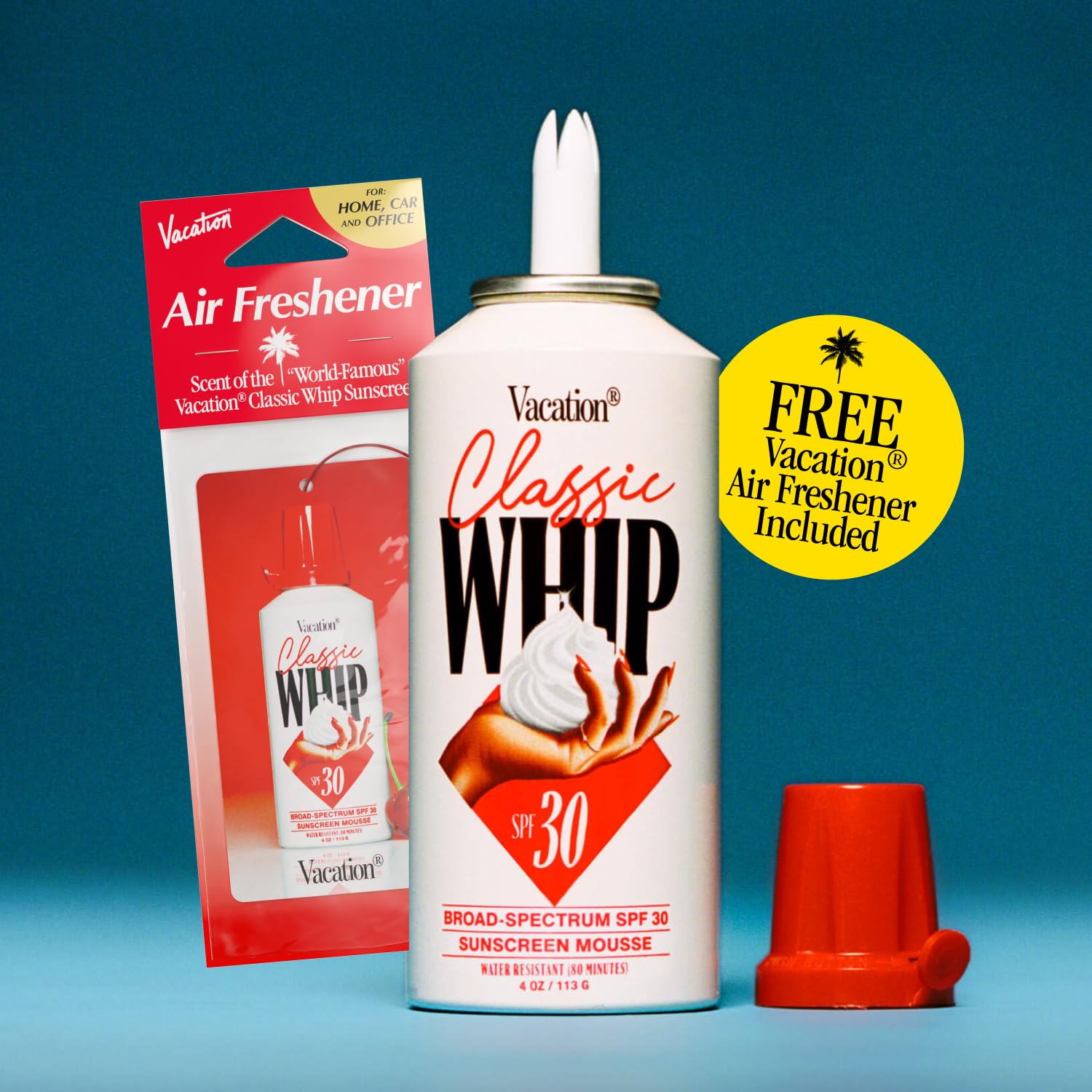 Vacation Classic Whip SPF 30 & Air Freshener Bundle