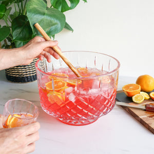 Viski Admiral Crystal Punch Bowl