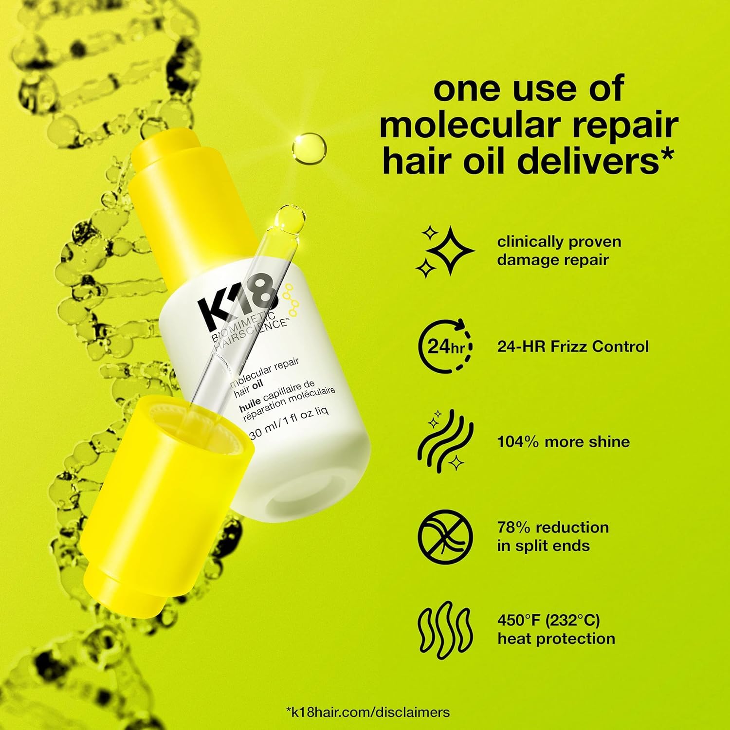 K18 Molecular Repair Hair Oil