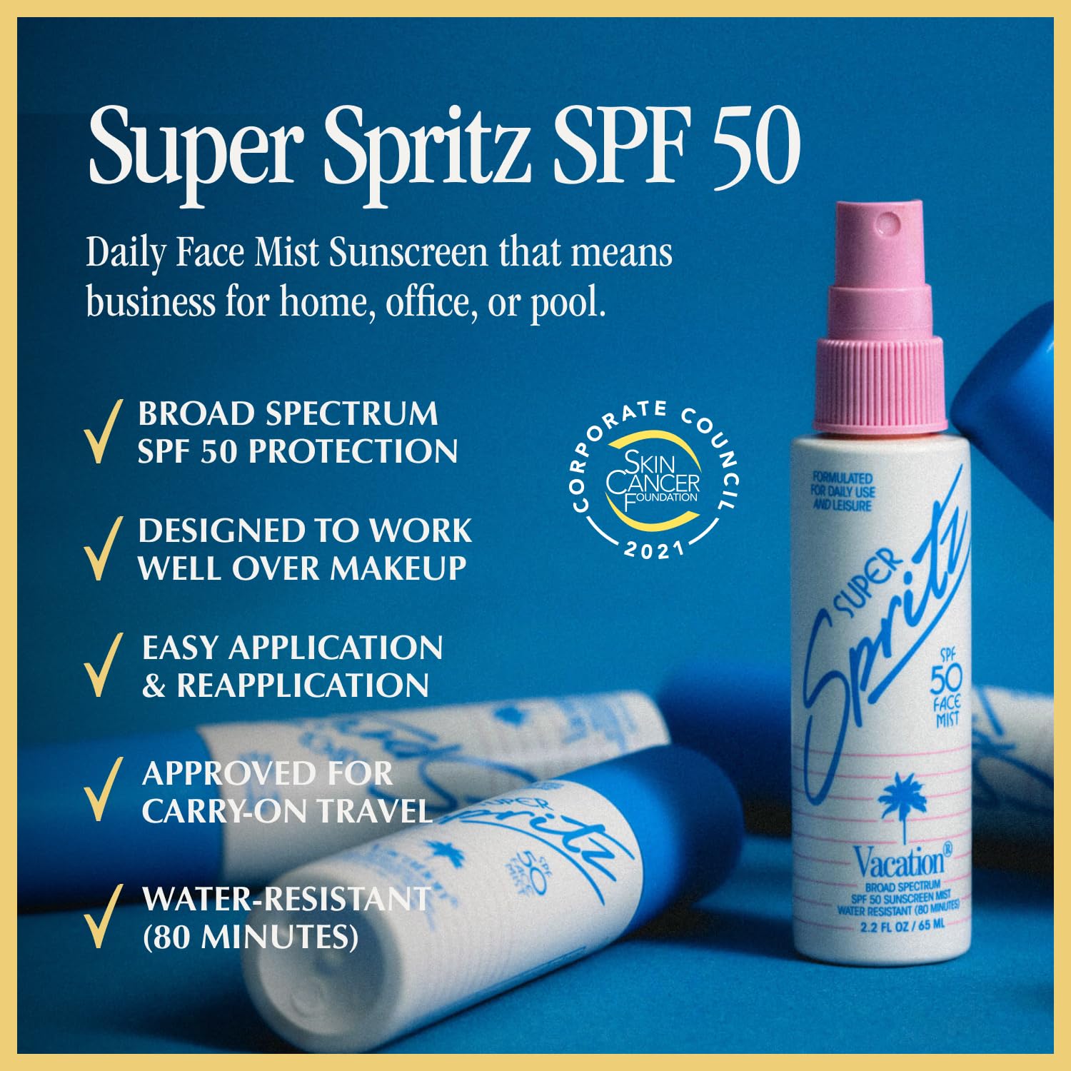 Vacation Super Spritz SPF 50 Face Mist & Air Freshener Bundle