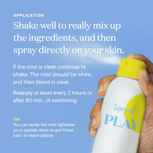 Supergoop! PLAY 100% Mineral Sunscreen SPF 30 Mist