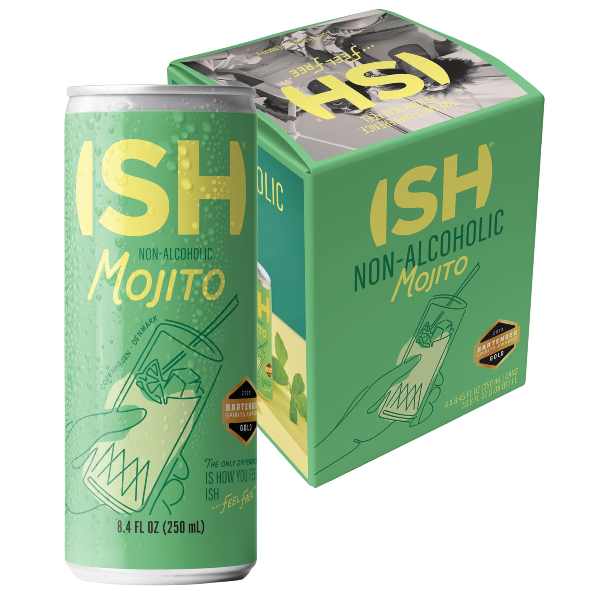 ISH Mojito, Non Alcoholic Canned Cocktail