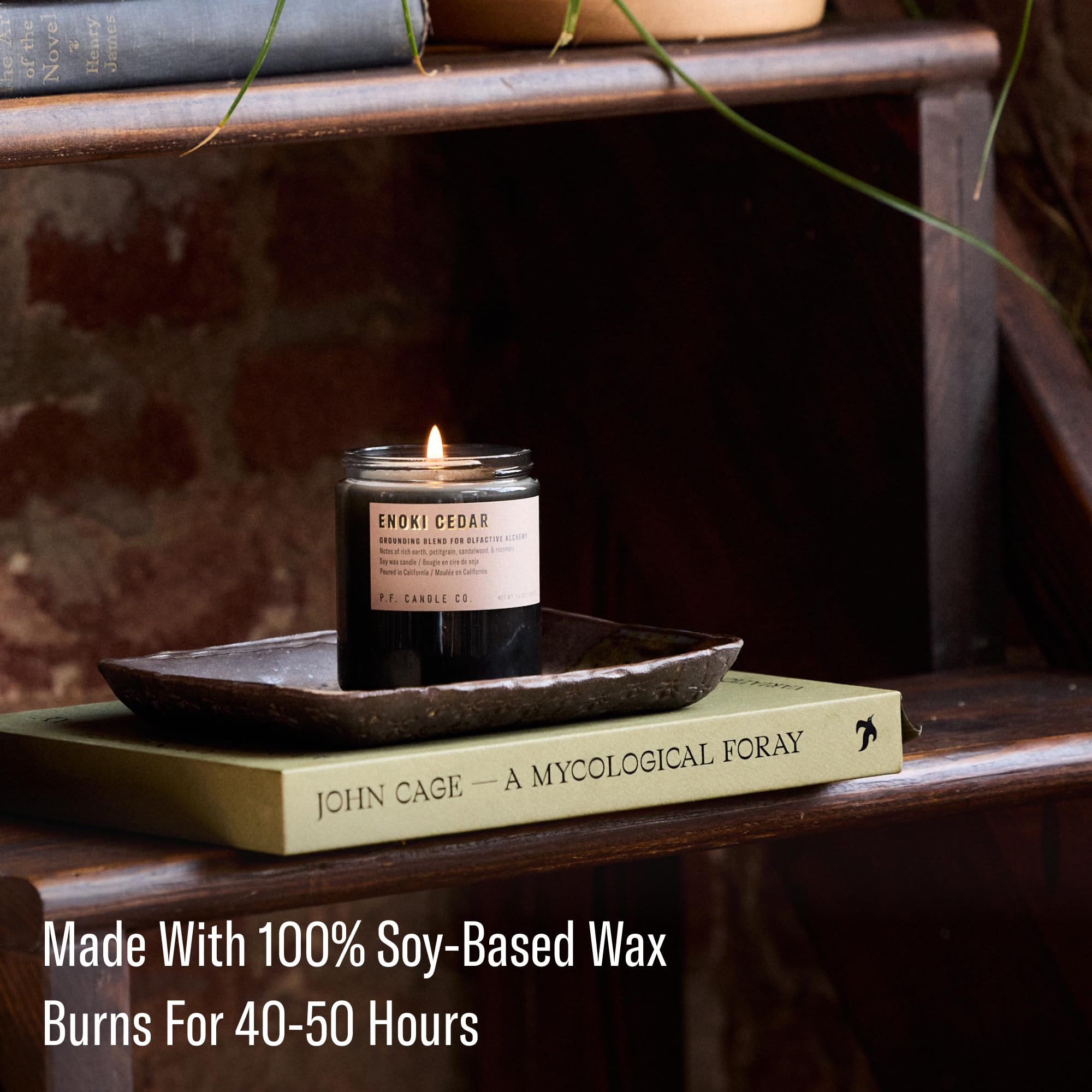 P.F. Candle Co. Enoki Cedar Alchemy Scented Soy Wax Candle