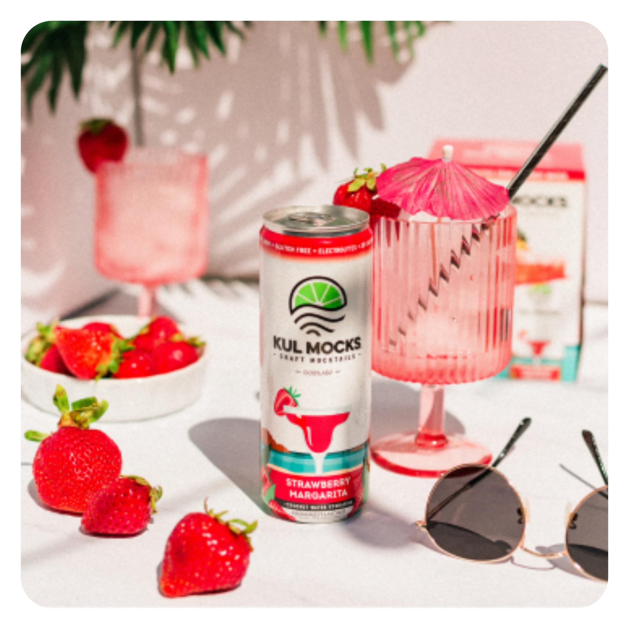 KUL MOCKS Mocktails Non-Alcoholic Drinks | Strawberry Margarita