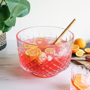 Viski Admiral Crystal Punch Bowl