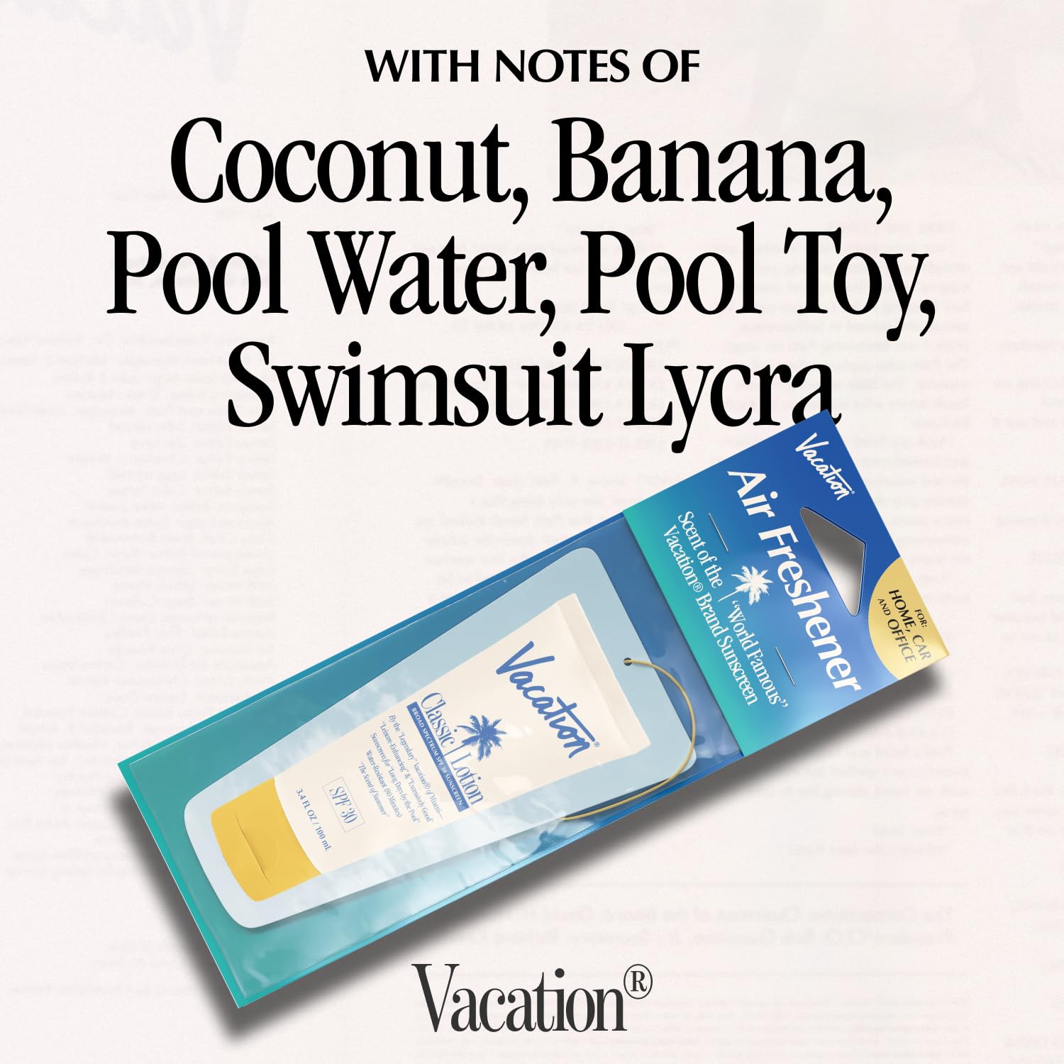 Vacation Hanging Air Freshener (Pack of 3)