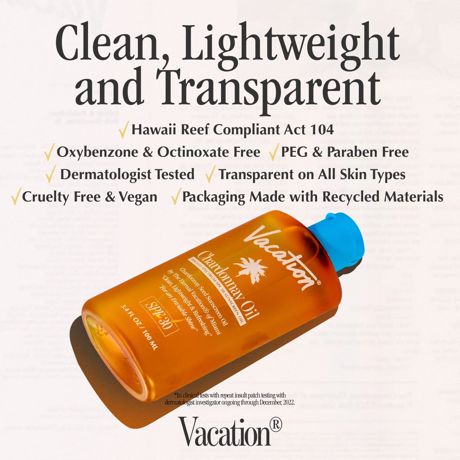 Vacation Chardonnay Oil SPF 30 & Air Freshener Bundle