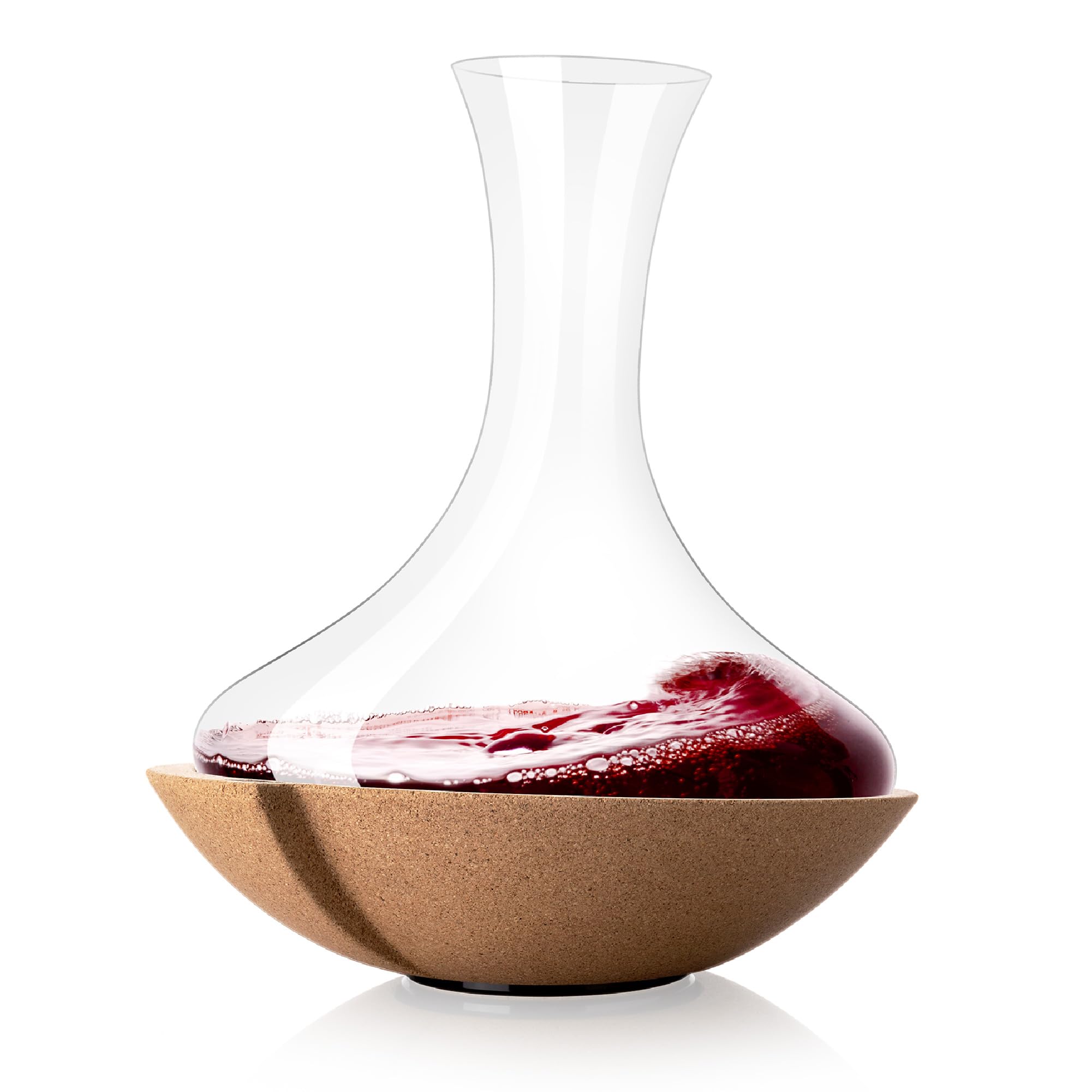Vacu Vin Swirling Wine Decanter – Rotating Wine Aerator Carafe with Swirl Base