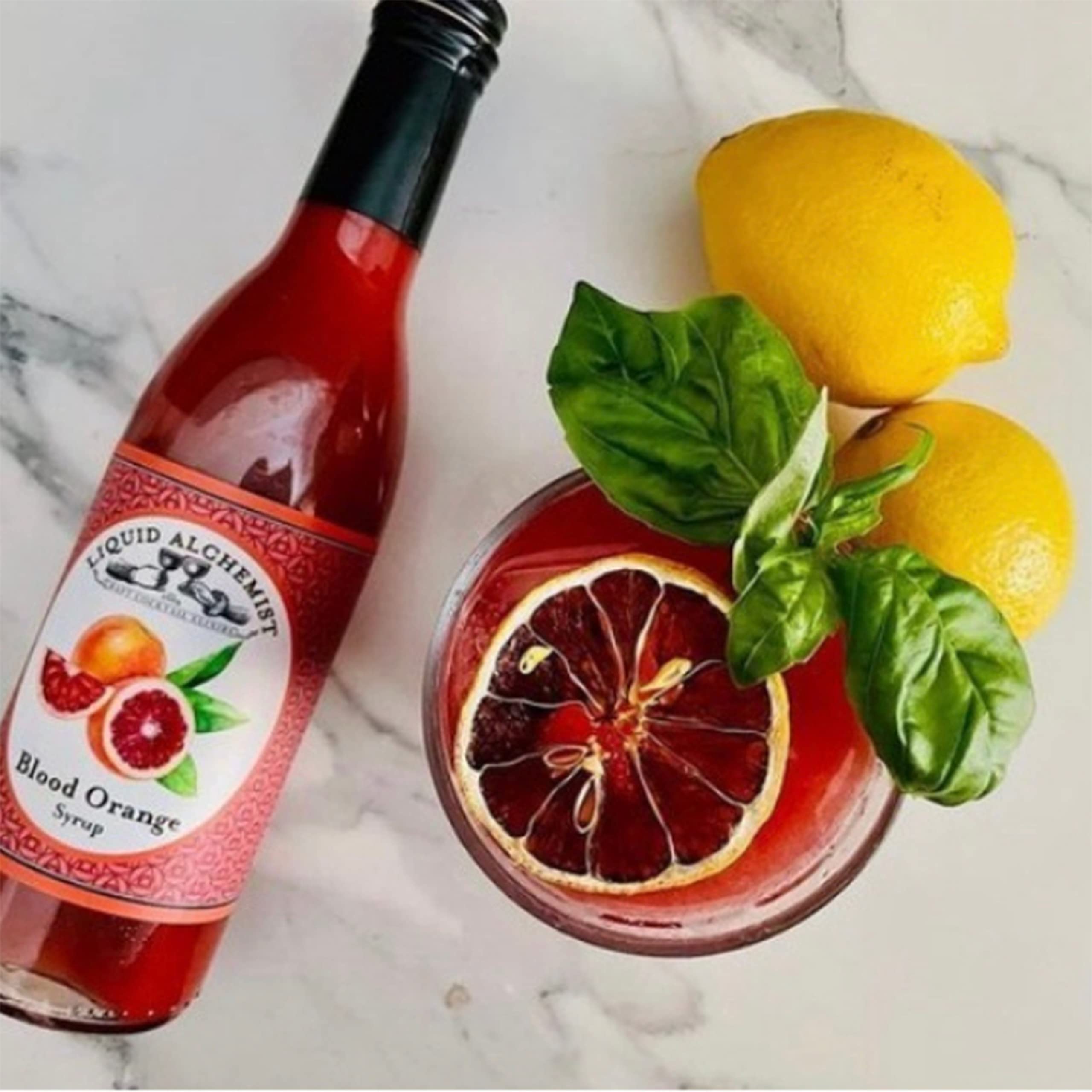 Liquid Alchemist Blood Orange Syrup for Cocktails