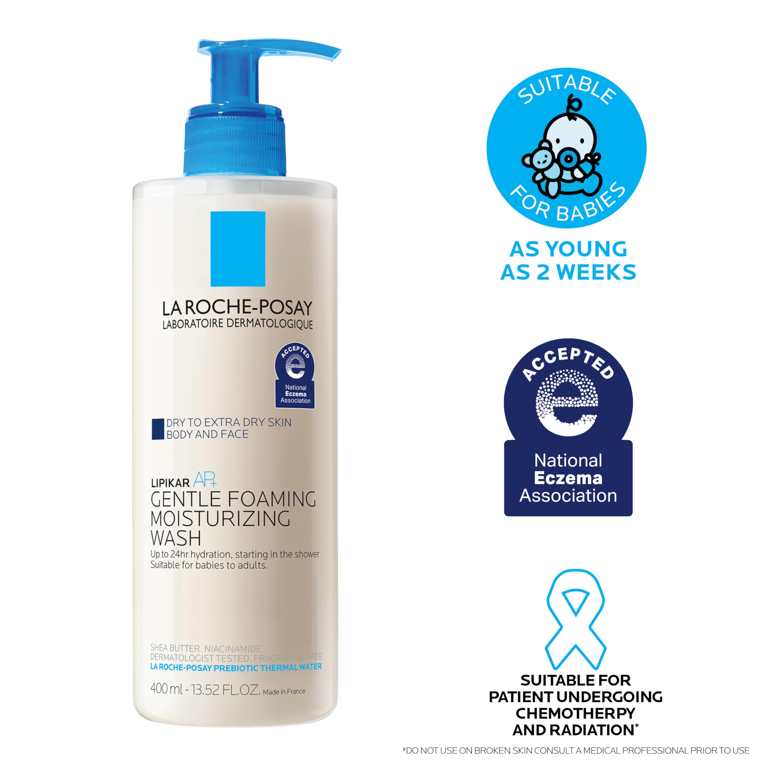 La Roche-Posay Lipikar AP+ Gentle Foaming Moisturizing Wash