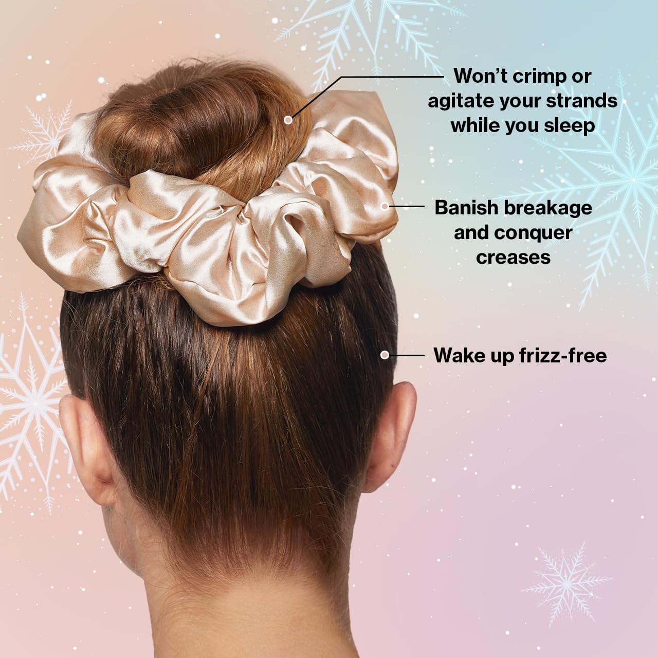 Kitsch Satin Scrunchies For Women - Softer Than Silk Scrunchies