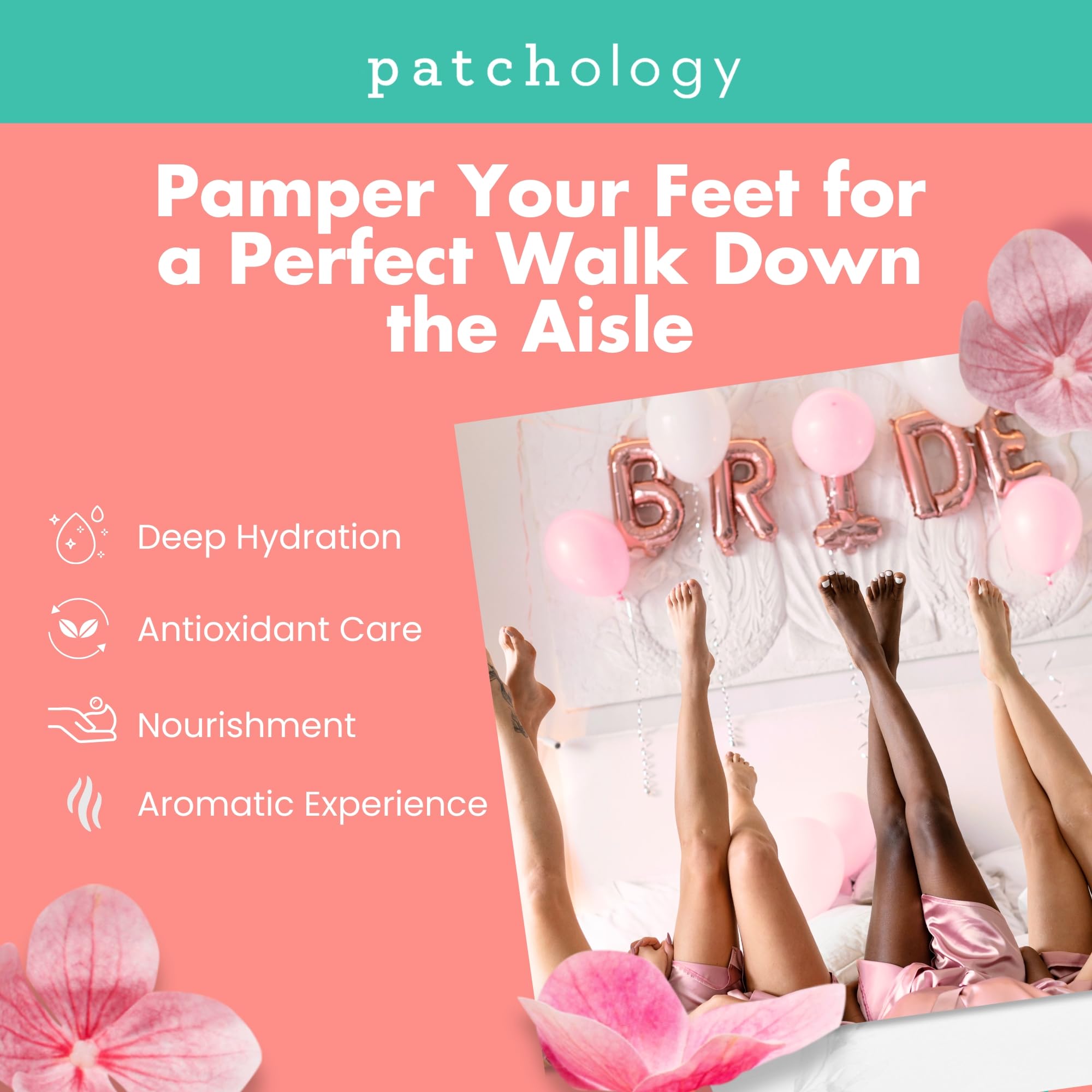 Patchology Rosé Toes Moisturizing Foot Mask