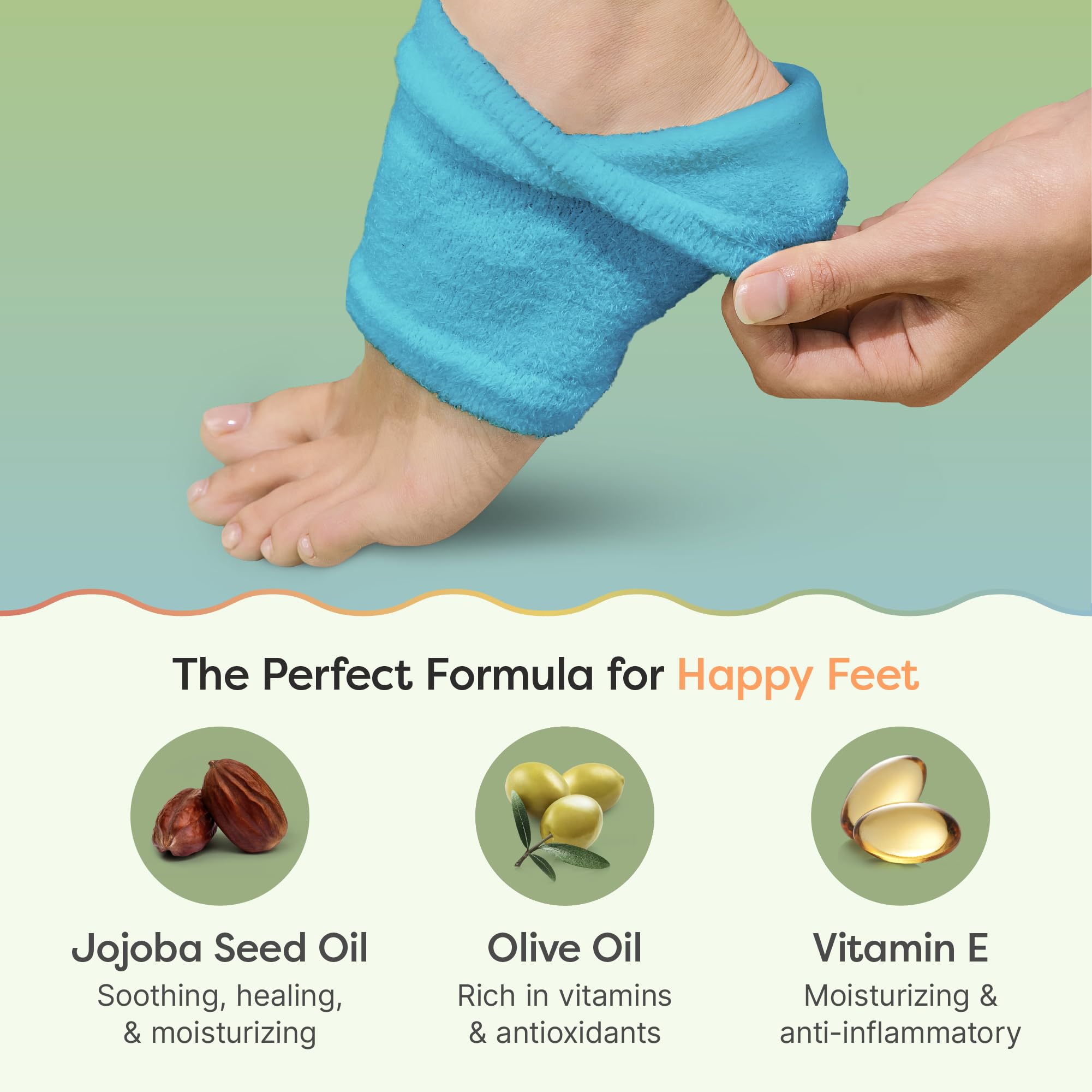 ZenToes Moisturizing Socks for Cracked Heel Treatment