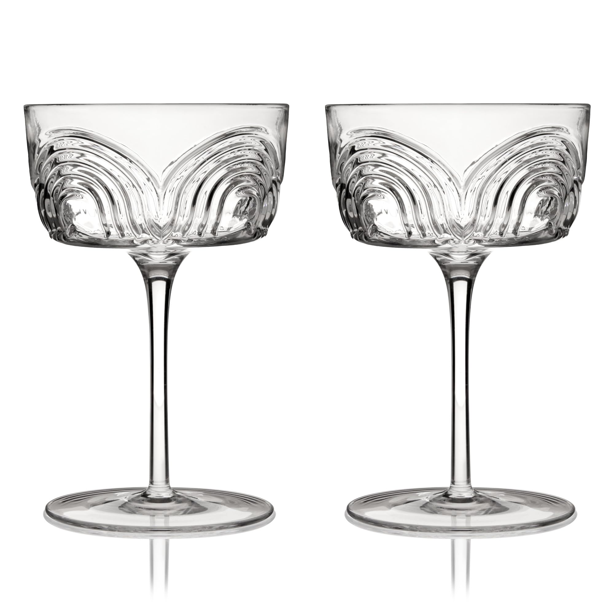 Viski Beau Cocktail Coupe Glasses Set of 2