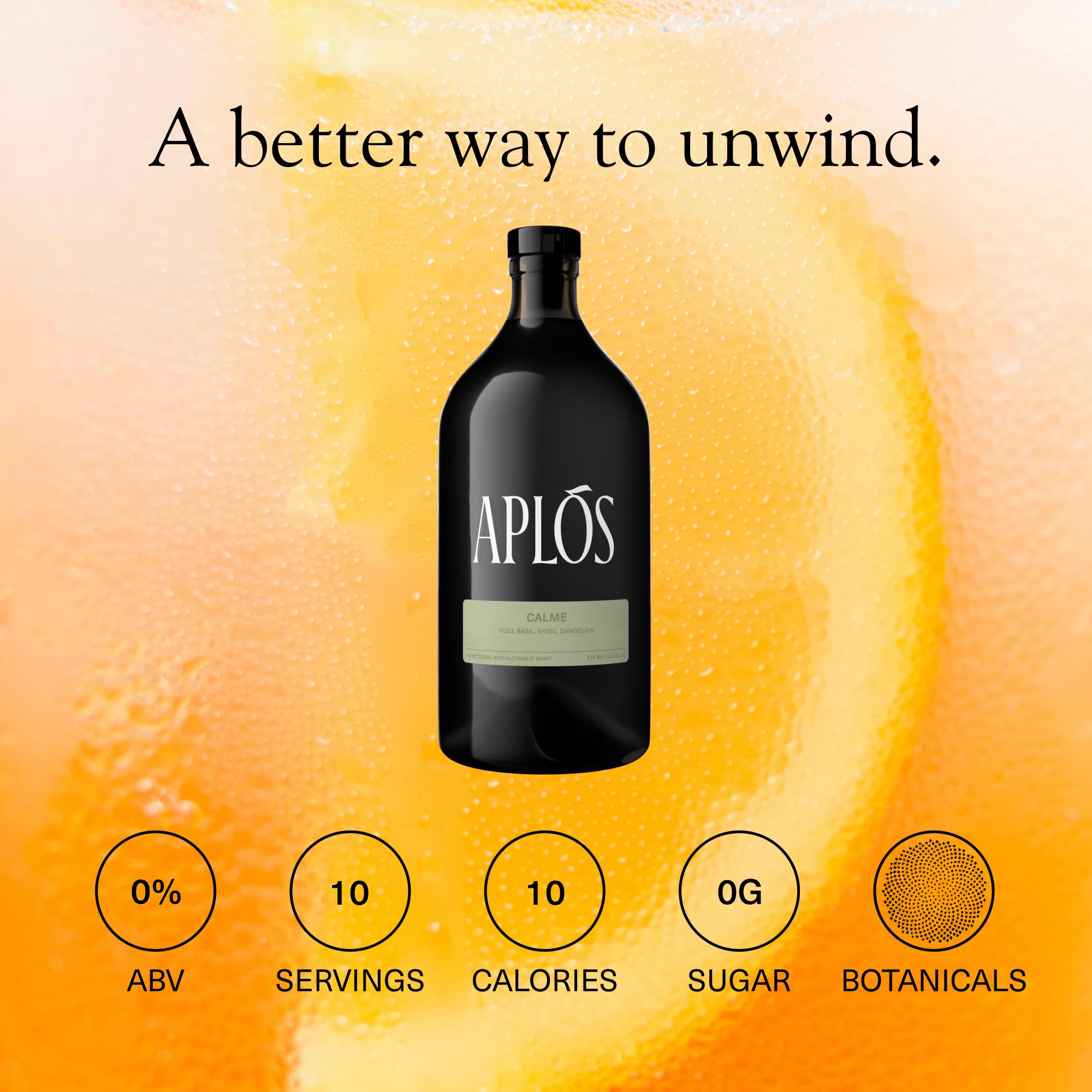 Aplós Calme Non Alcoholic Drink - Botanical Infused Calming Beverage