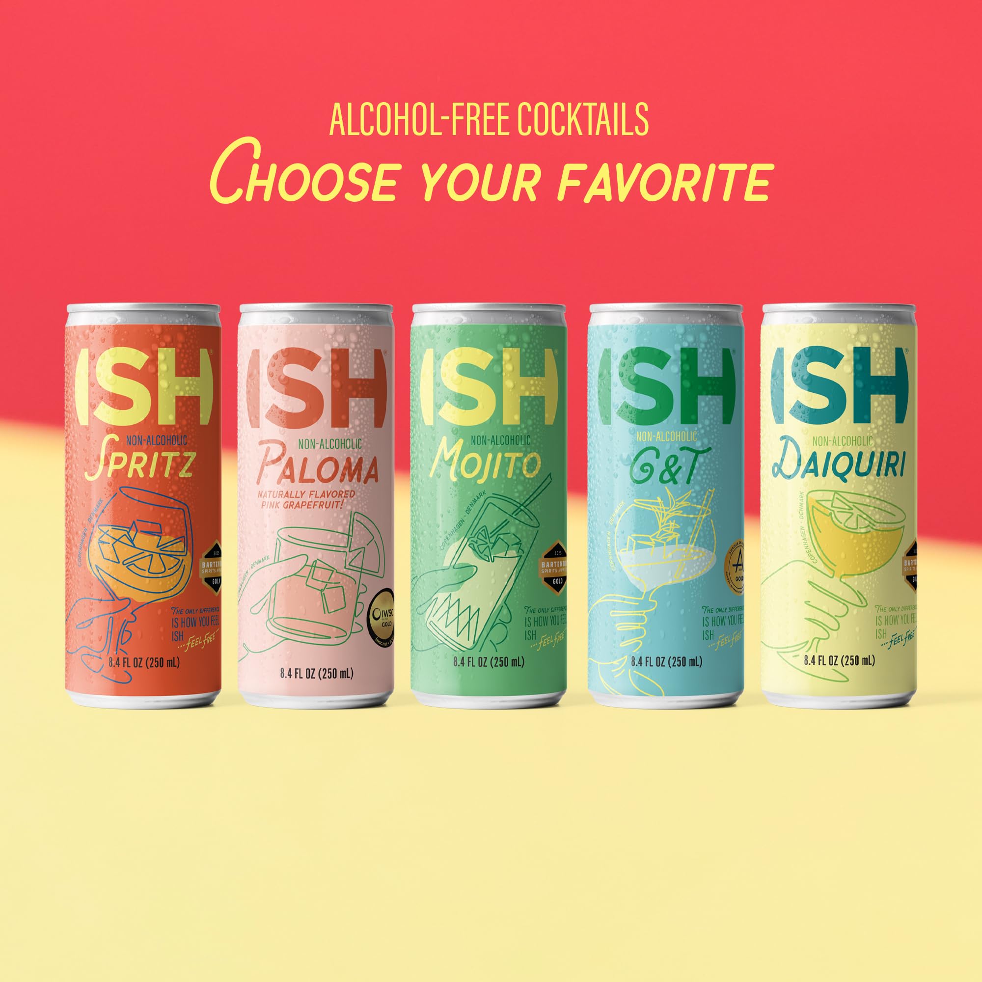 ISH Spritz, Non Alcoholic Aperol Canned Cocktail