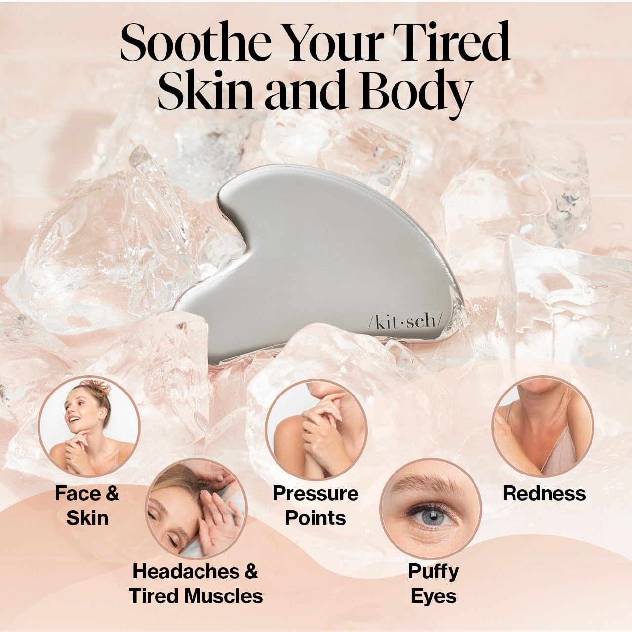 Kitsch Stainless Steel Gua Sha Facial Tools