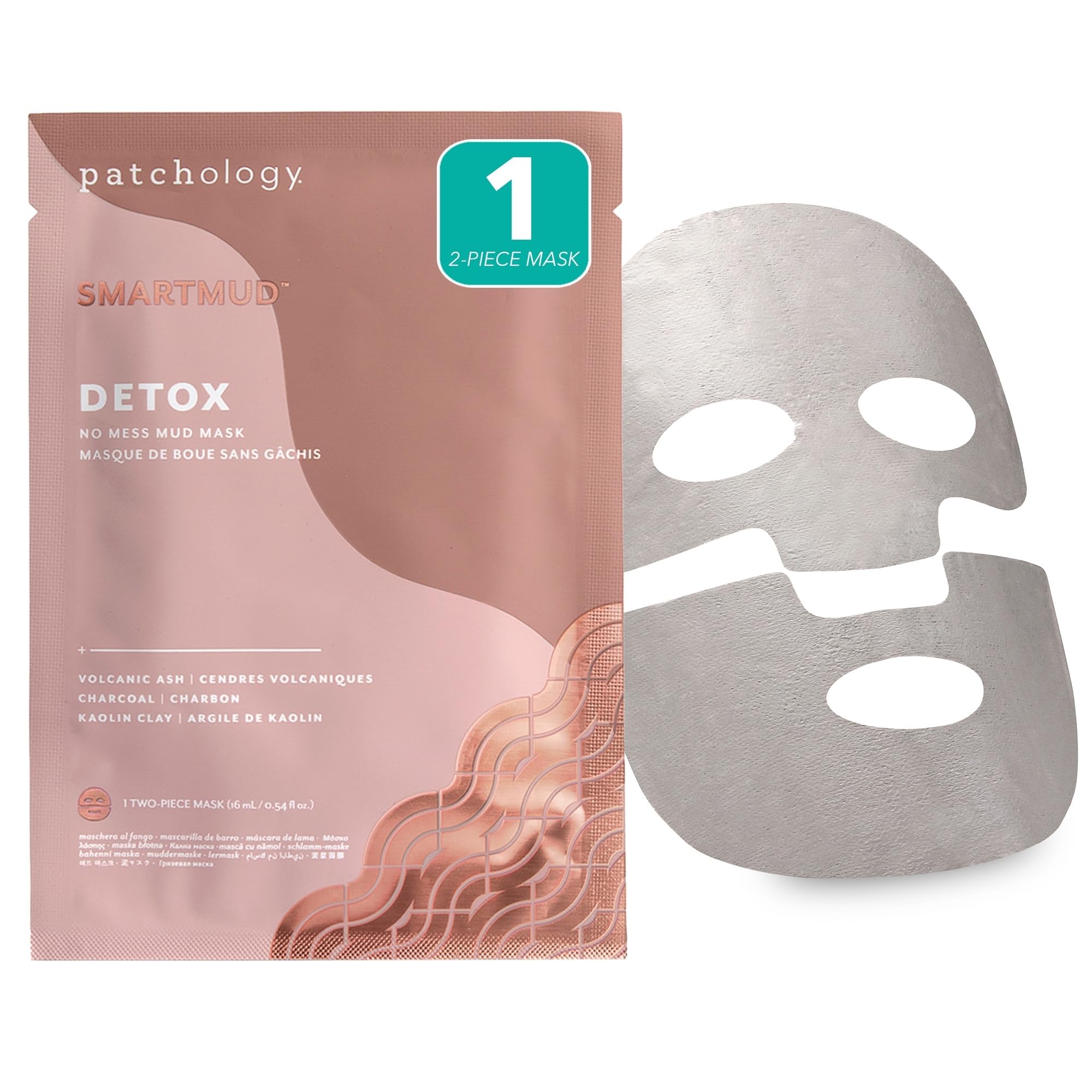 Patchology SmartMud Detox No-Mess Mud Facial Sheet Mask