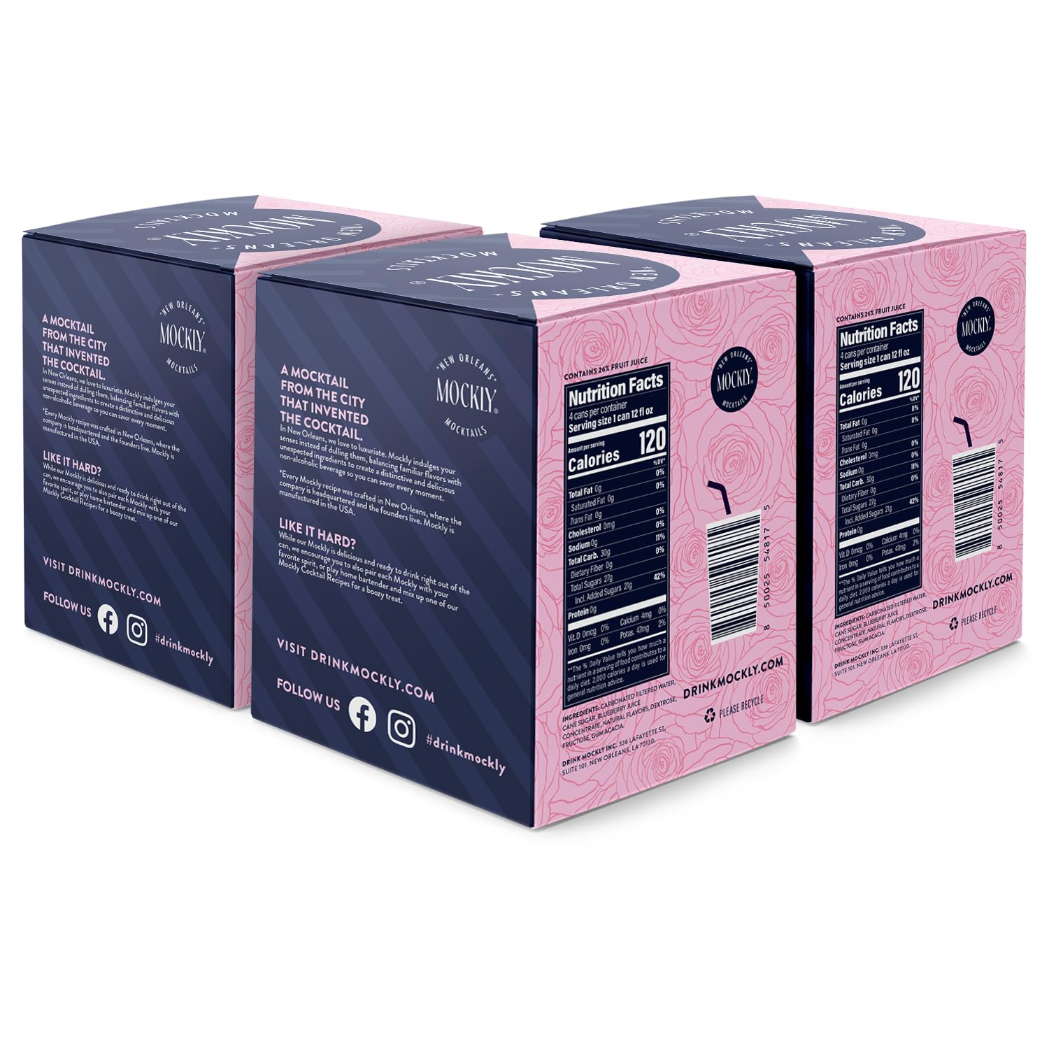 Mockly Booze-Free Cocktail Baron von Blue 12 Pack