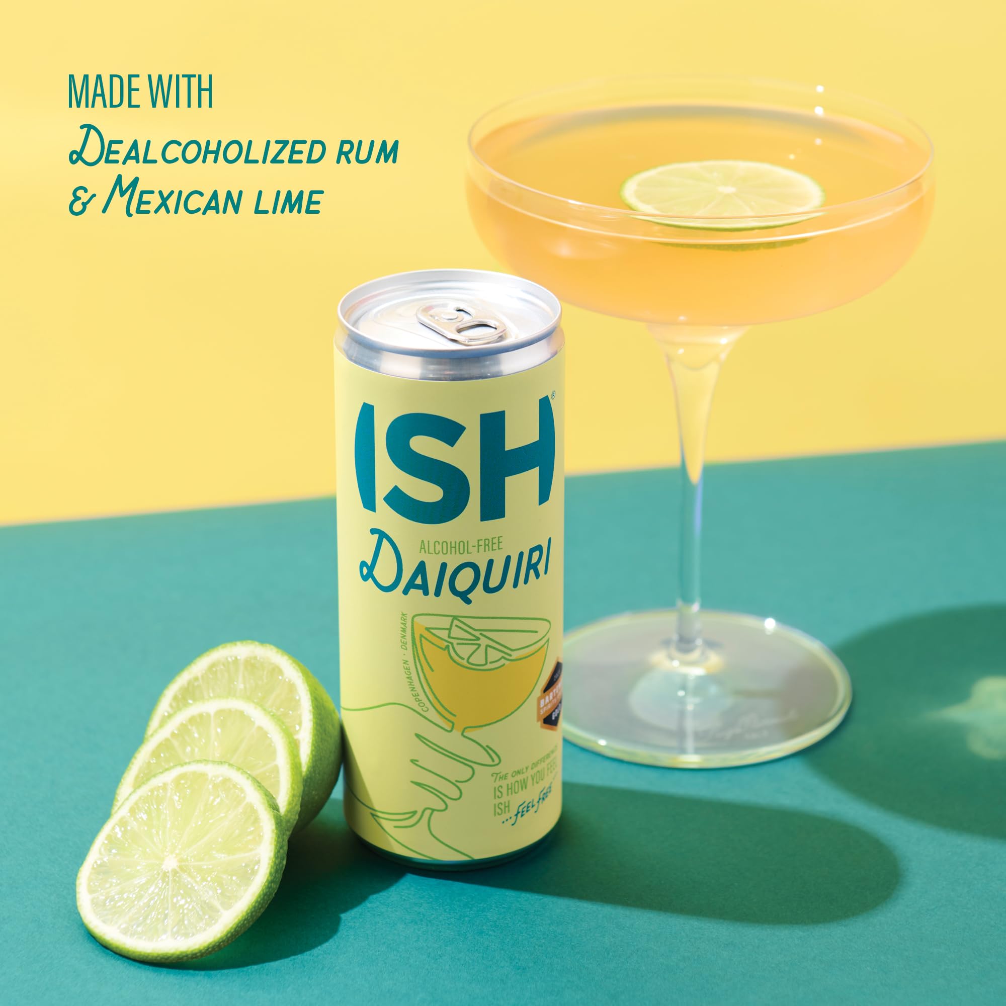 ISH Daiquiri, Non Alcoholic Canned Cocktail