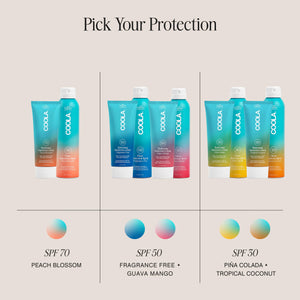 COOLA Organic Sunscreen SPF 50 Sunblock Body Lotion Fragrance Free, 5 Fl Oz