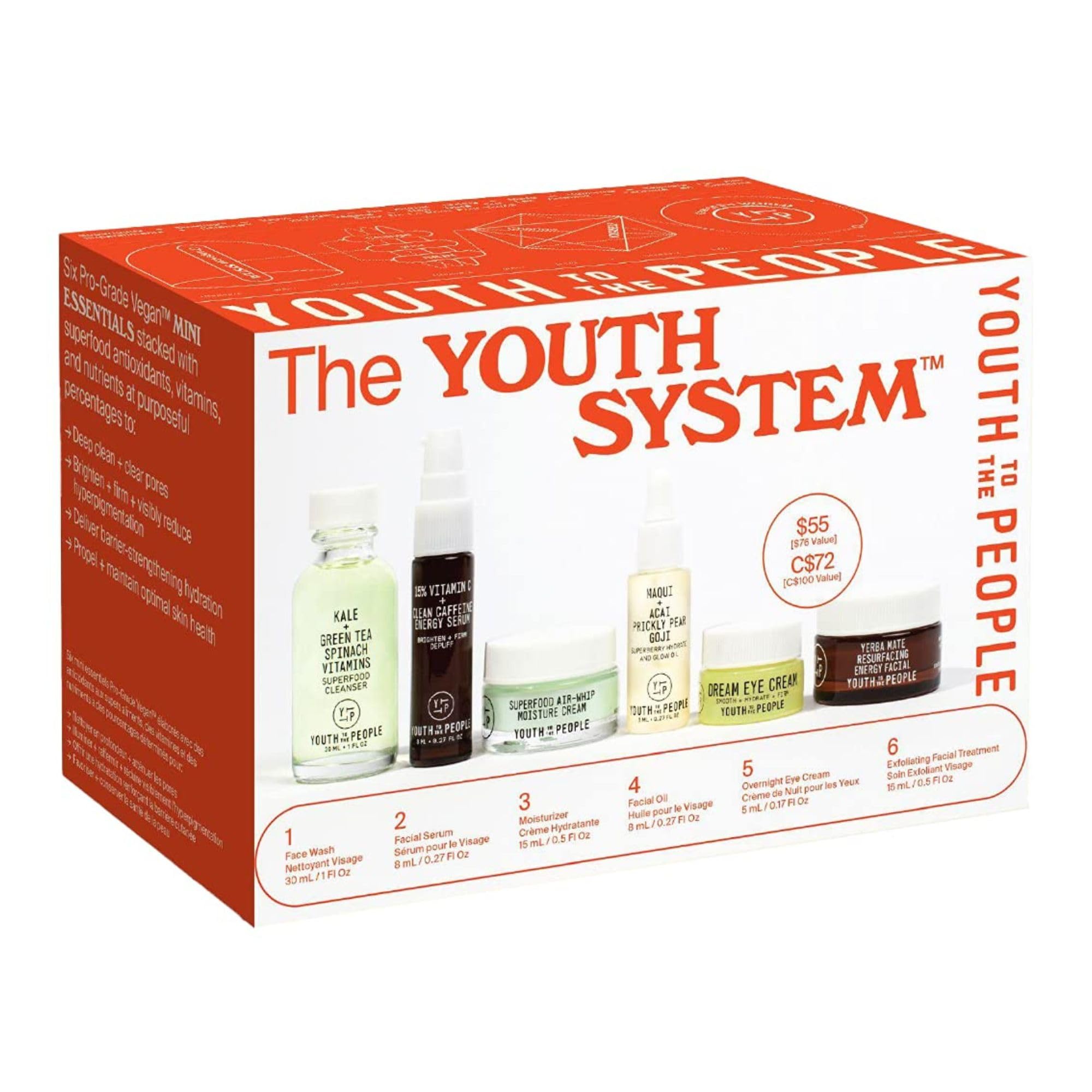 Youth To The People Youth System Set, 6-Pc Superfood Antioxidant Skincare Giftset