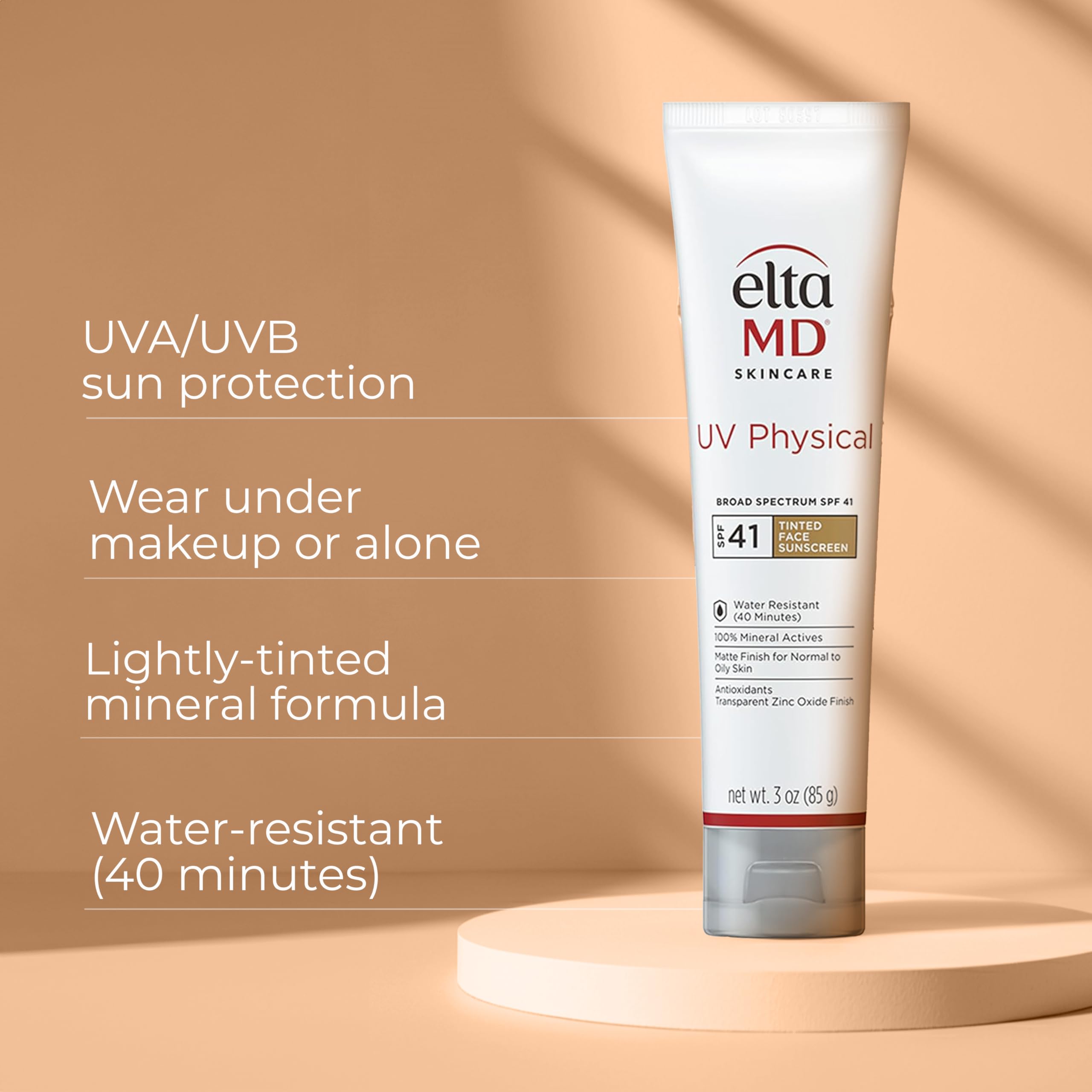 EltaMD UV Physical Tinted Mineral Sunscreen for Face SPF 41