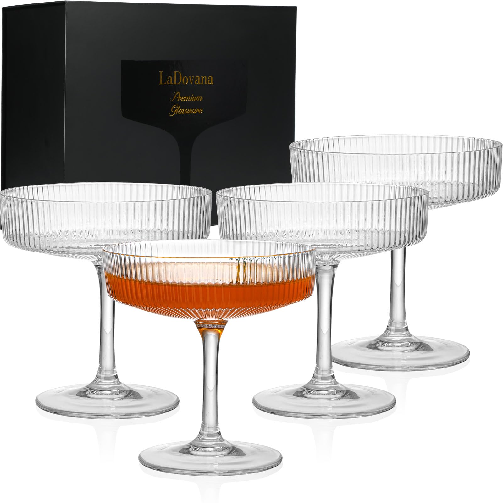 LaDovana Coupe Glasses - Set of 4
