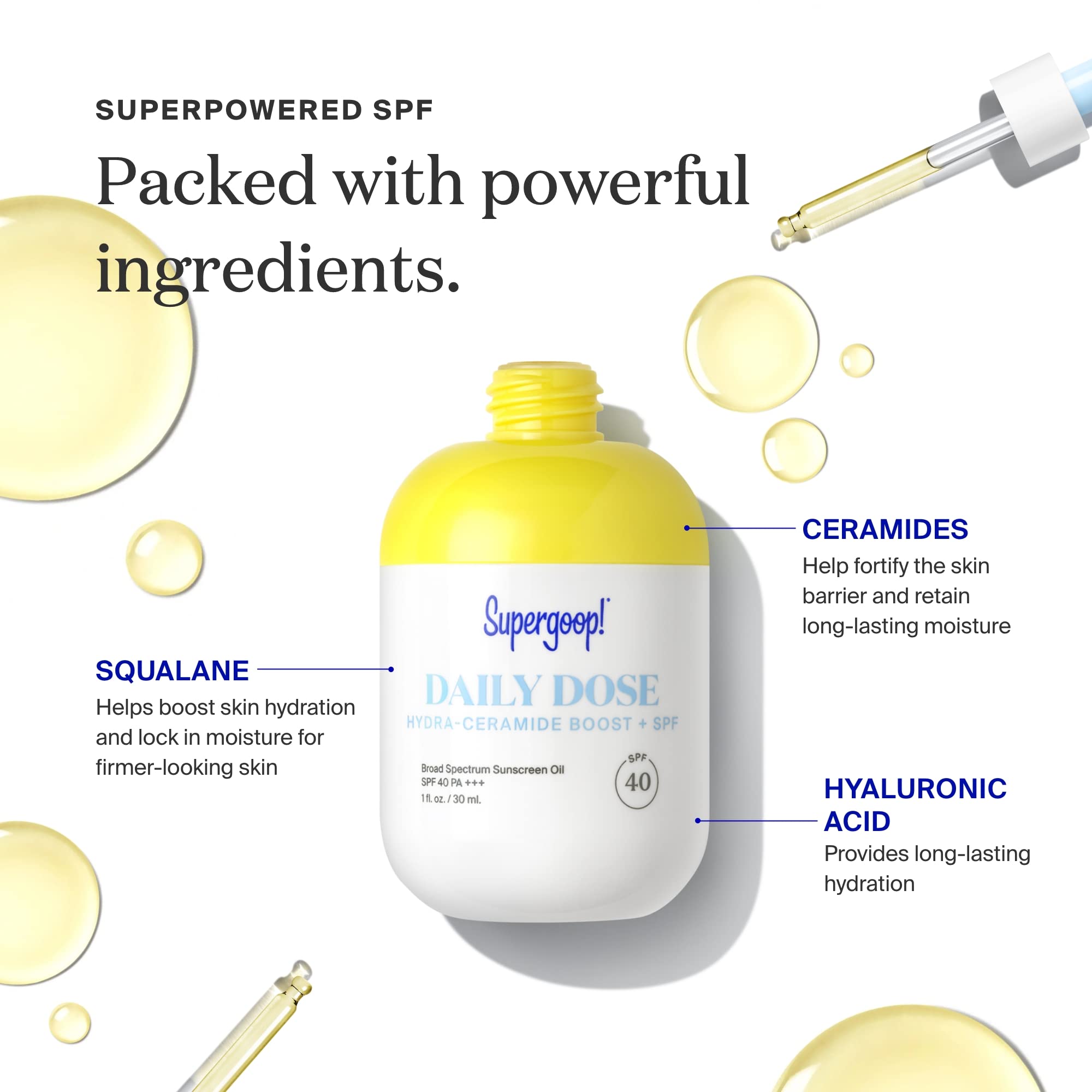 Supergoop! Daily Dose Hydra-Ceramide Boost + SPF 40 Oil