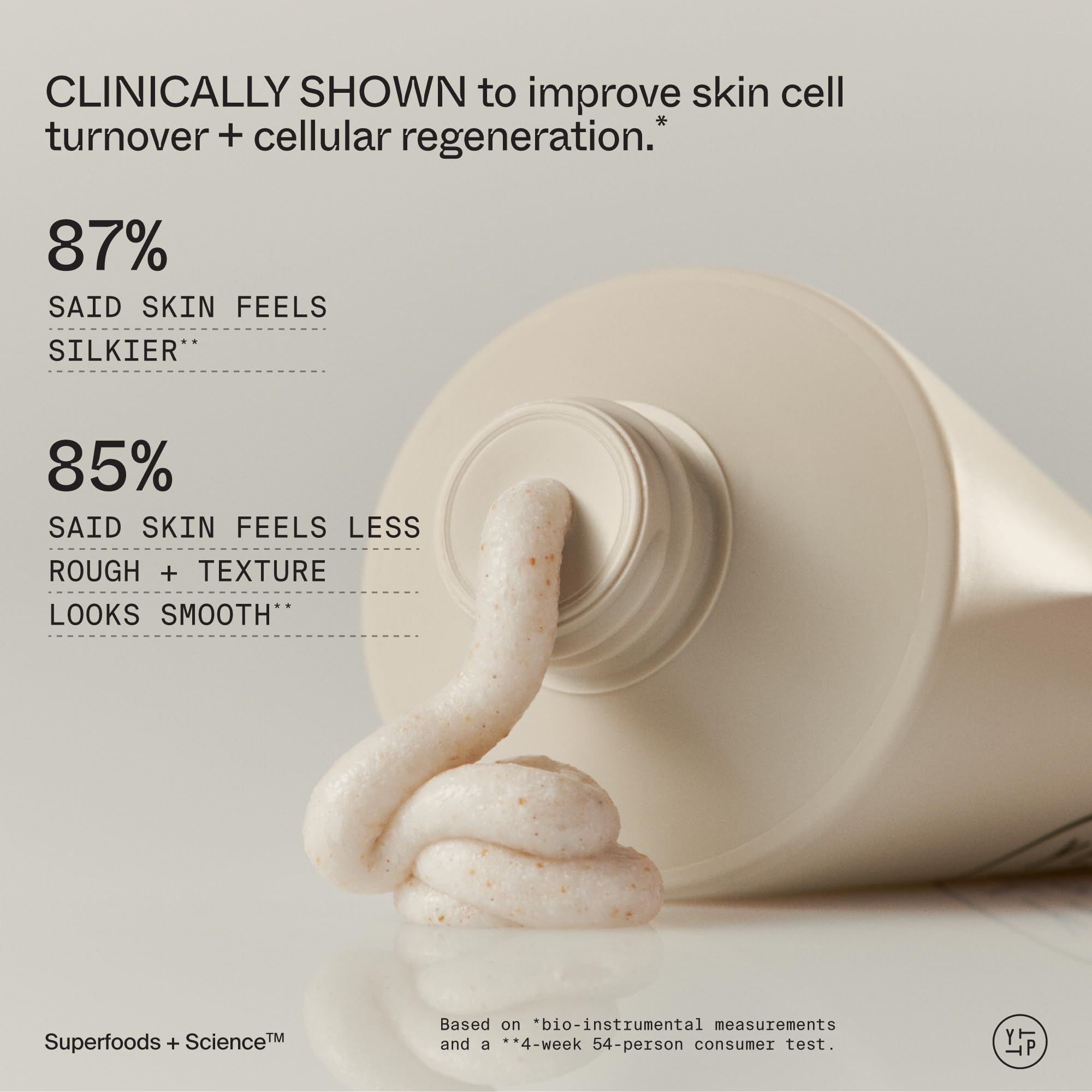 Youth To The People 10% AHA + Yerba Mate Smoothing Energy Body Scrub