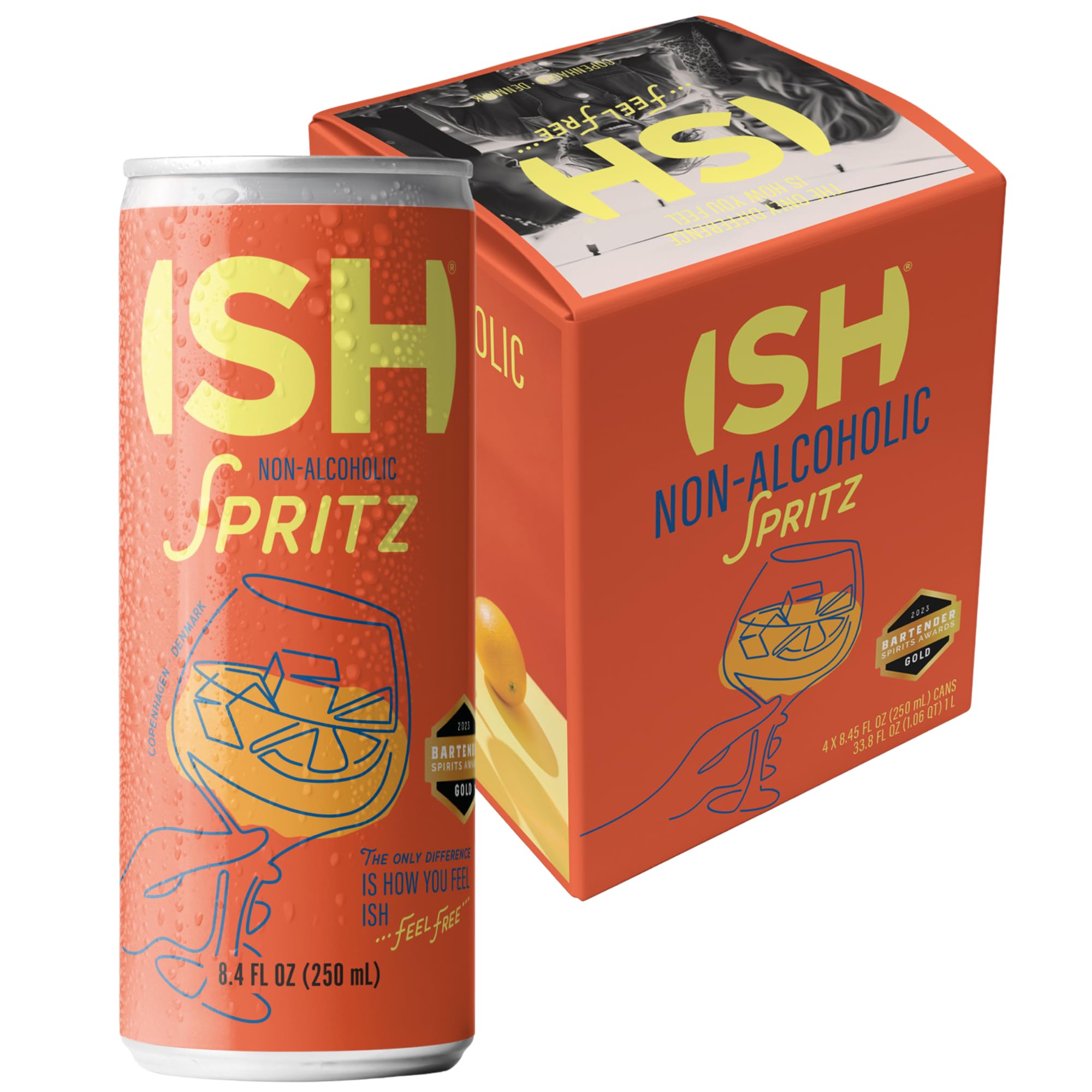 ISH Spritz, Non Alcoholic Aperol Canned Cocktail