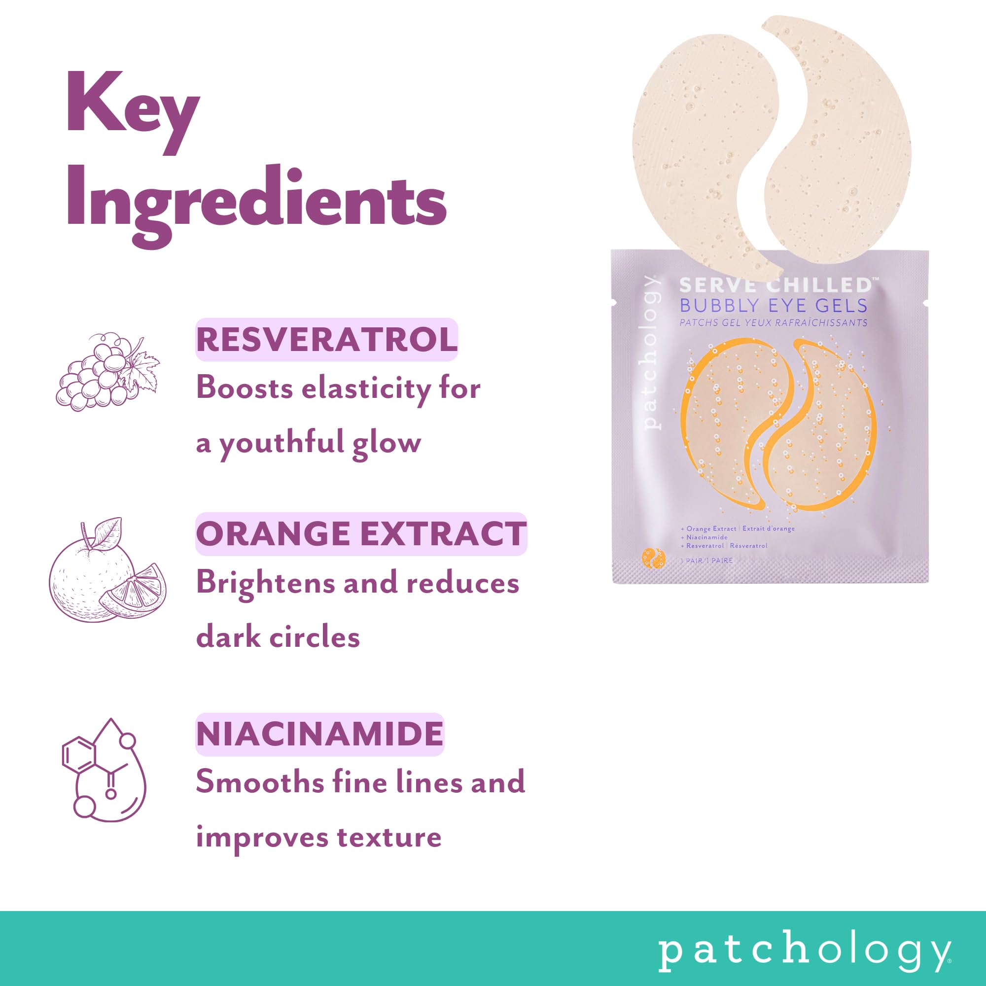 Patchology Serve Chilled Bubbly Eye Gels