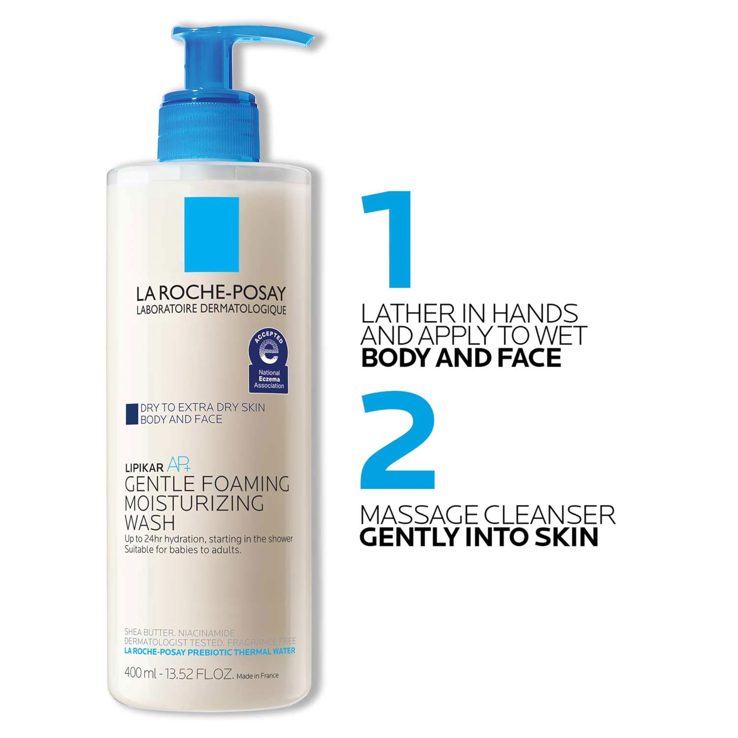 La Roche-Posay Lipikar AP+ Gentle Foaming Moisturizing Wash