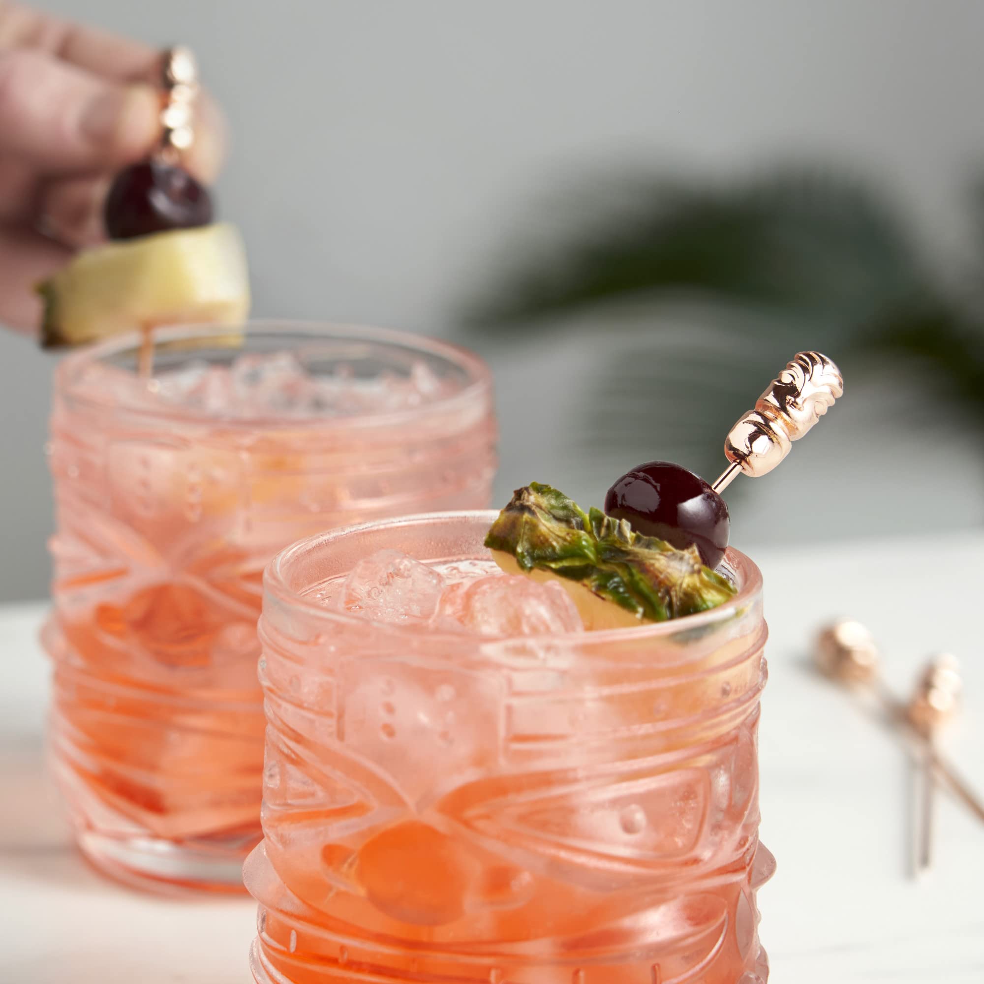Viski Copper Tiki Cocktail Picks - Set of 4