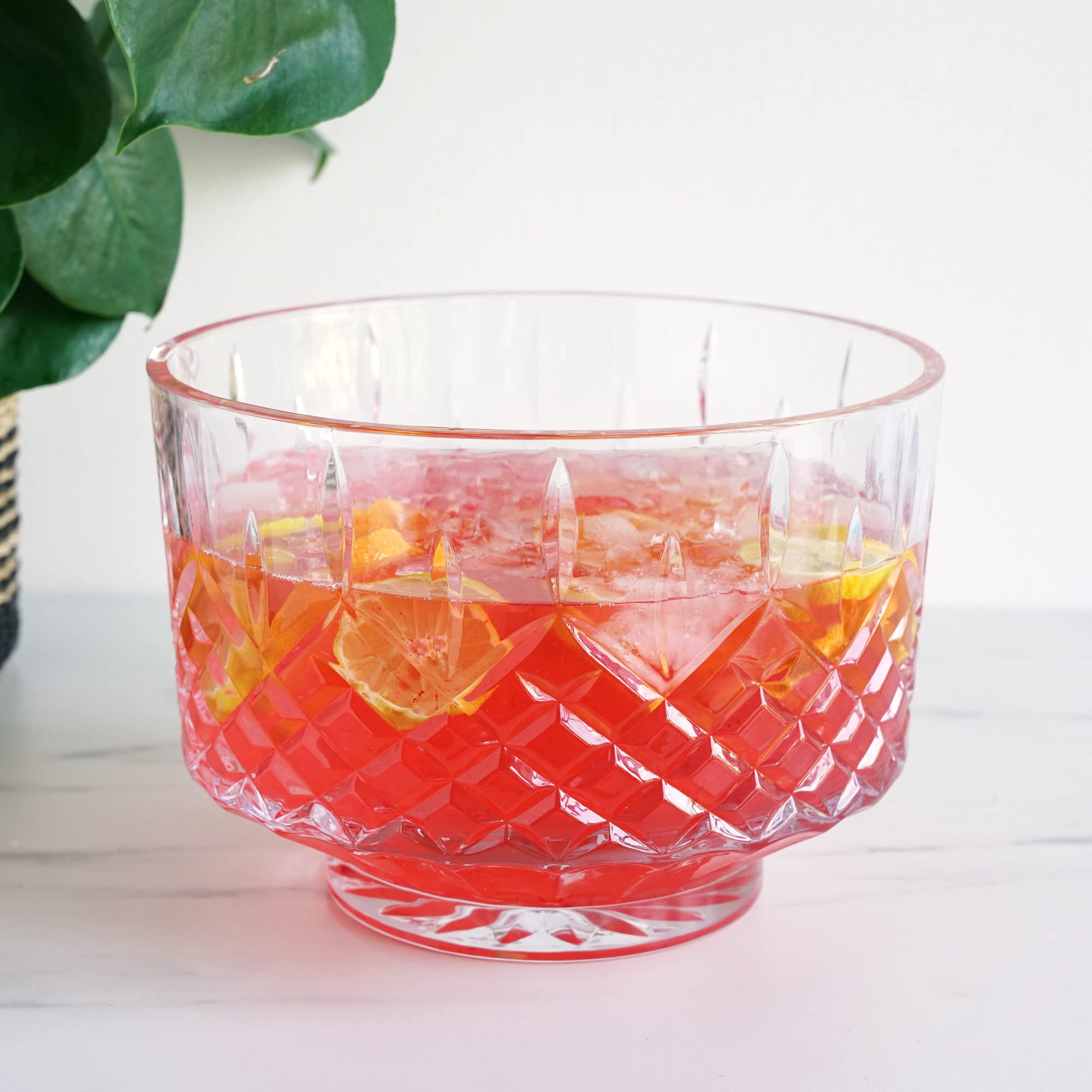 Viski Admiral Crystal Punch Bowl