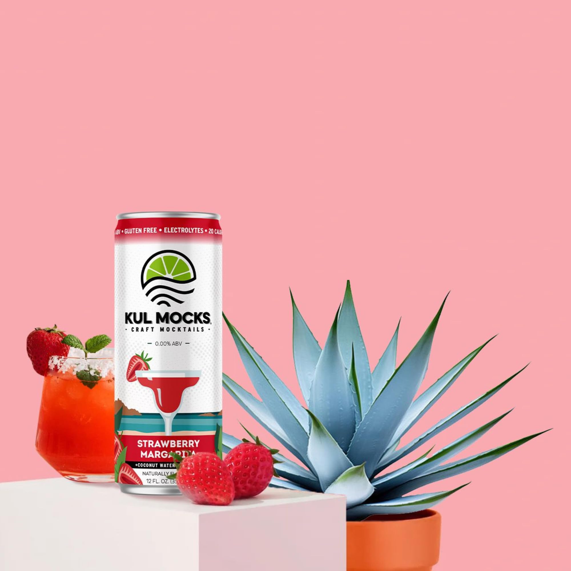 KUL MOCKS Mocktails Non-Alcoholic Drinks | Strawberry Margarita