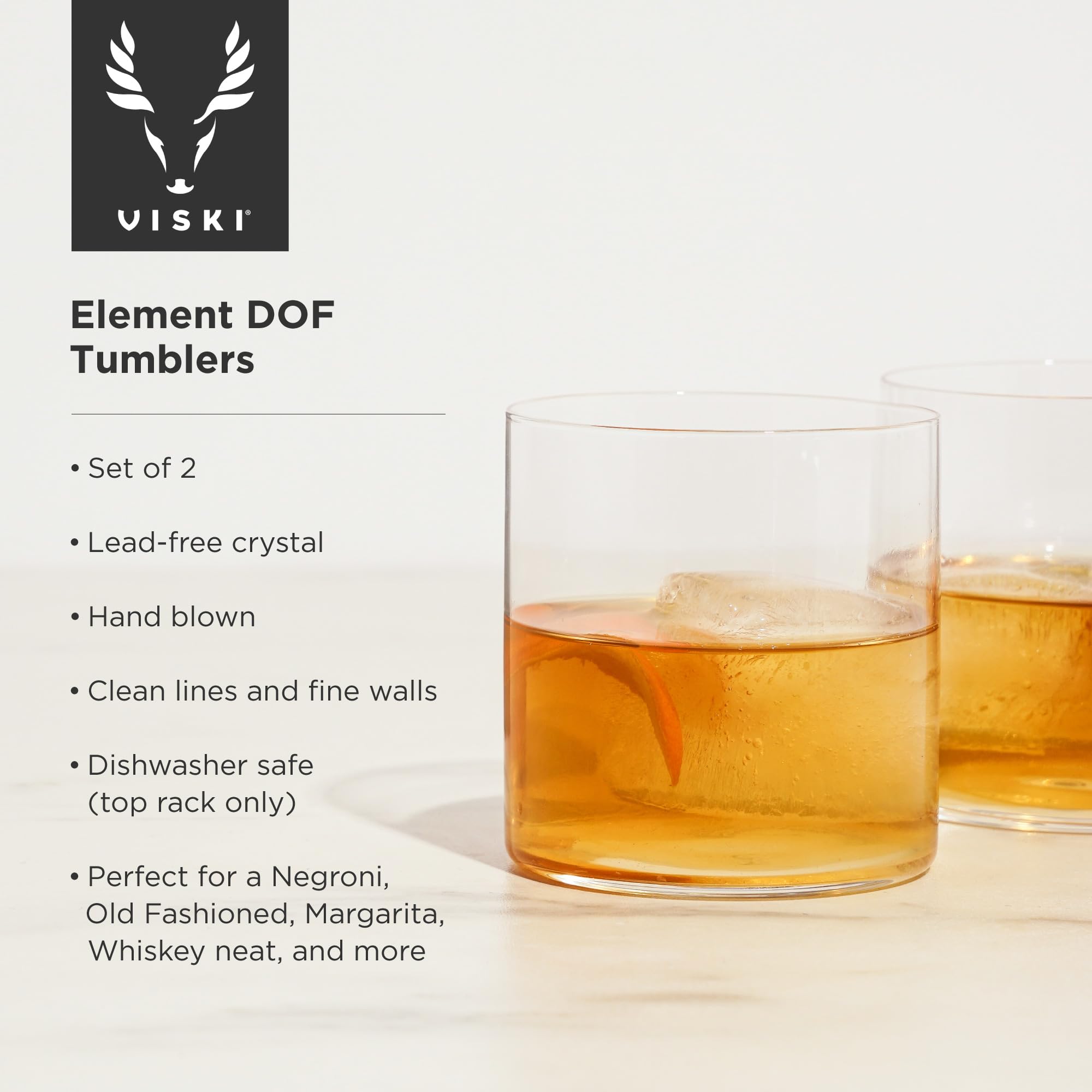 Viski Element Tumblers - Set of 2