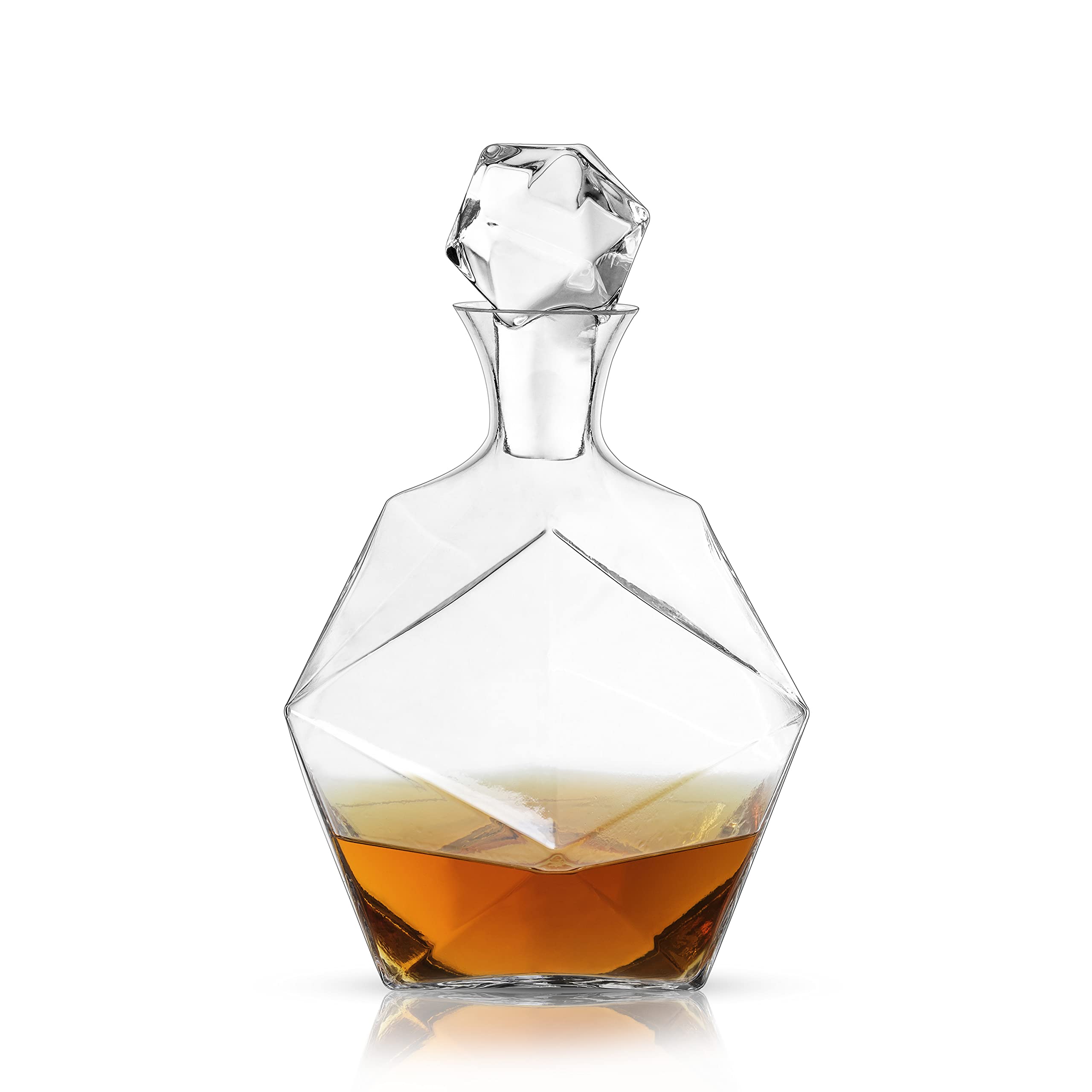Viski Faceted Whiskey Crystal Decanter
